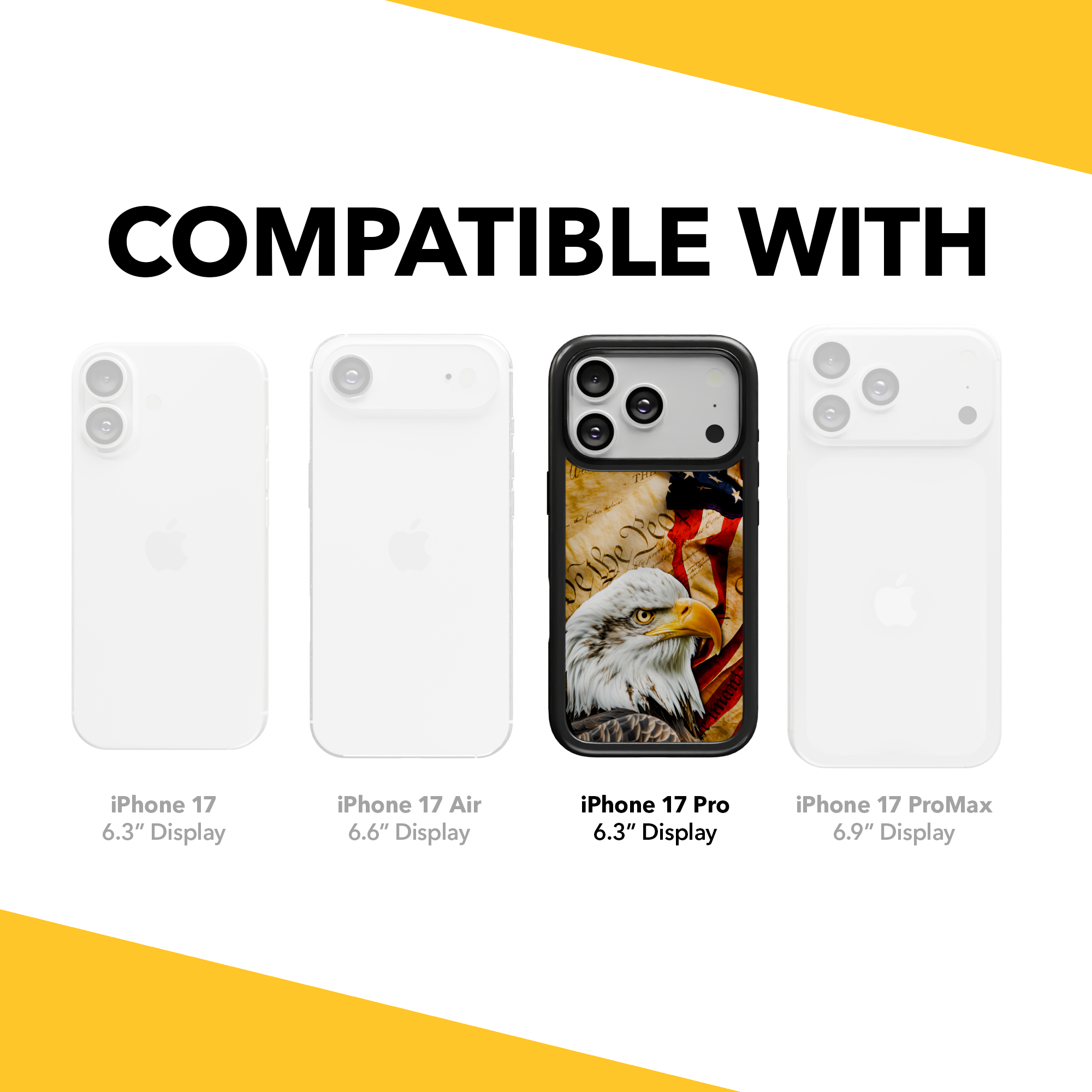 Patriot Collection - Freedom Eagle for iPhone 17 Series Freedom Eagle / iPhone 17 Pro / Black