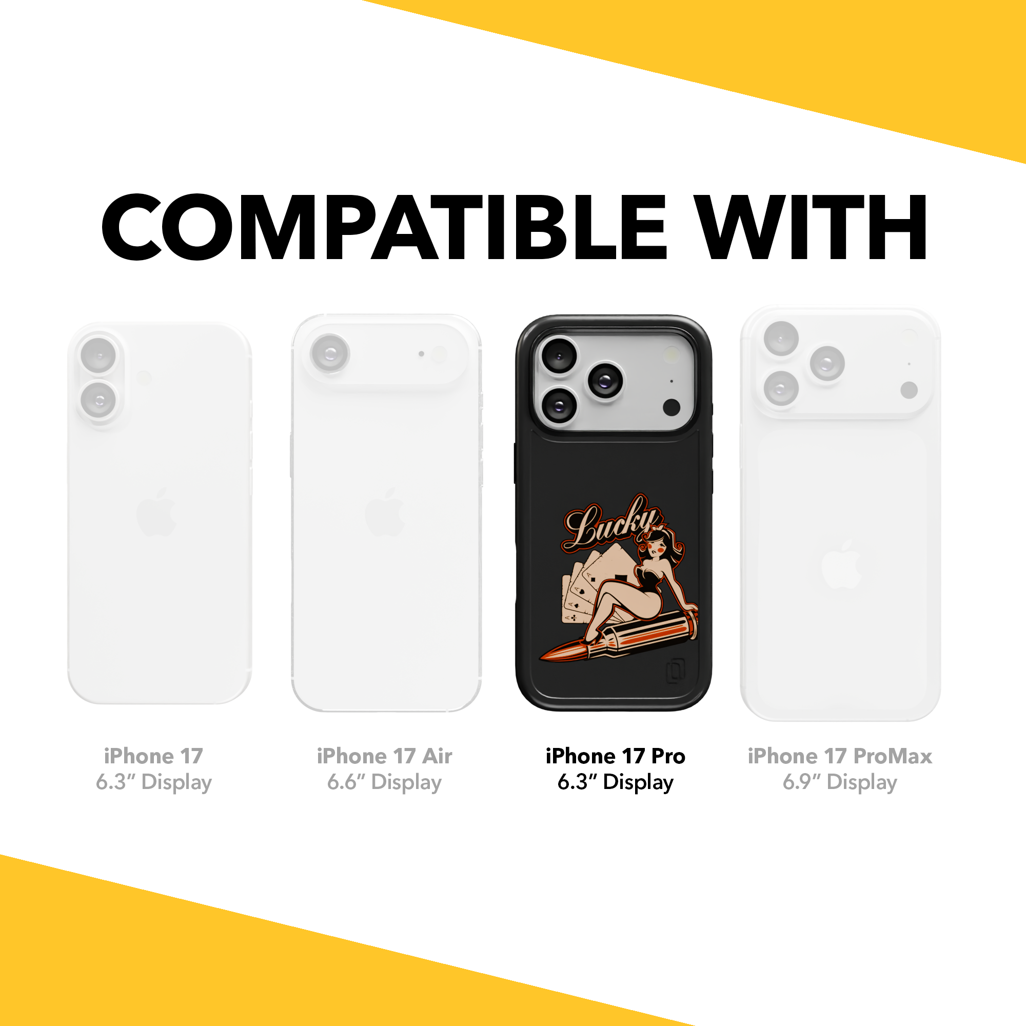 Patriot Collection - Lady Luck for iPhone 17 Series Lady Luck / iPhone 17 Pro / Black