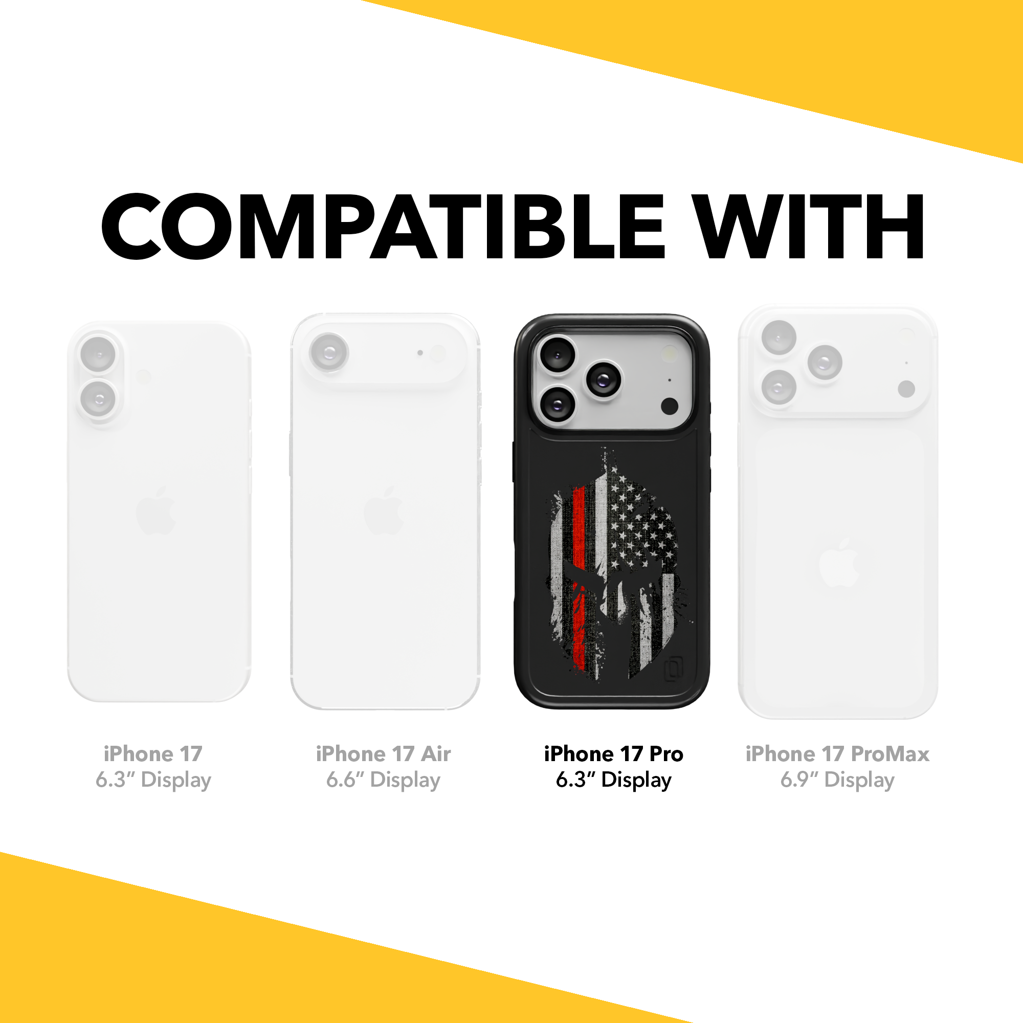 Patriot Collection - Spartan Red for iPhone 17 Series Spartan Red / iPhone 17 Pro / Black