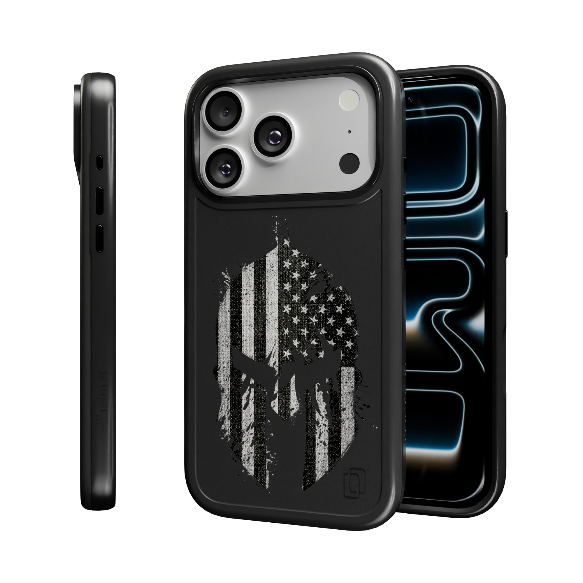Patriot Collection - Spartan Warrior for iPhone 17 Series Spartan Warror / iPhone 17 Pro / Black