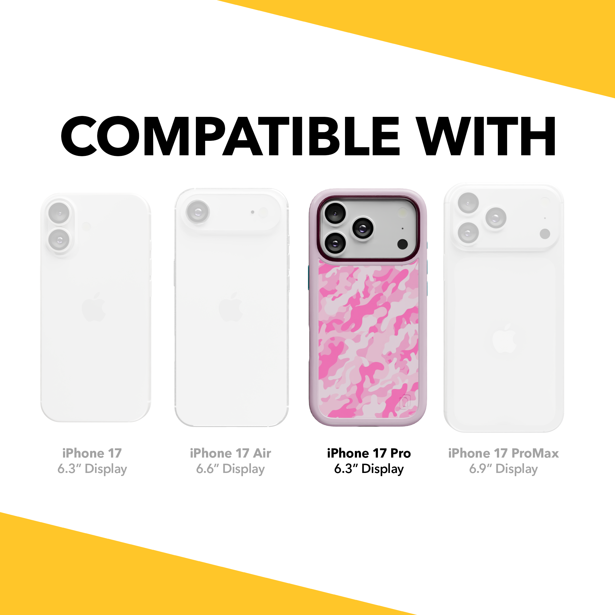 Patriot Collection - Pink Camo for iPhone 17 Series Pink Camo / iPhone 17 Pro / Rose