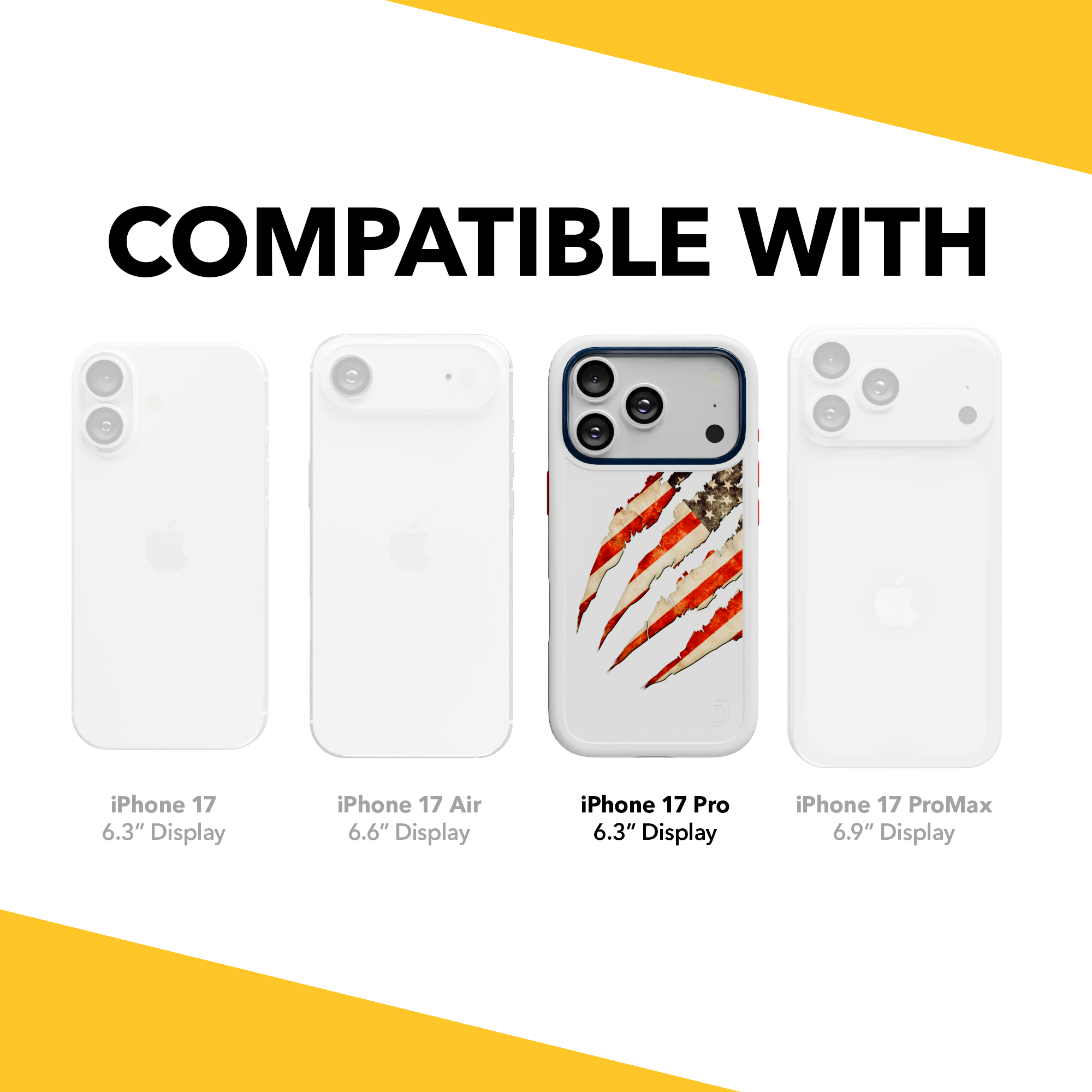 Patriot Collection - Claws of Freedom for iPhone 17 Series Claws of Freedom / iPhone 17 Pro / White