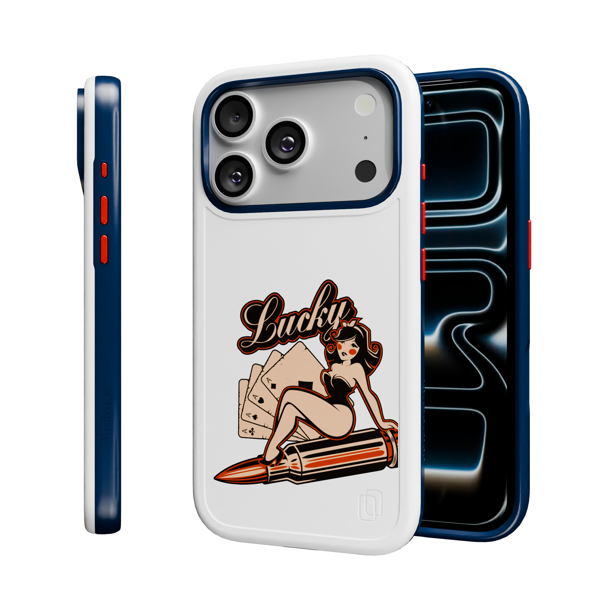 Patriot Collection - Lady Luck for iPhone 17 Series Lady Luck / iPhone 17 Pro / White