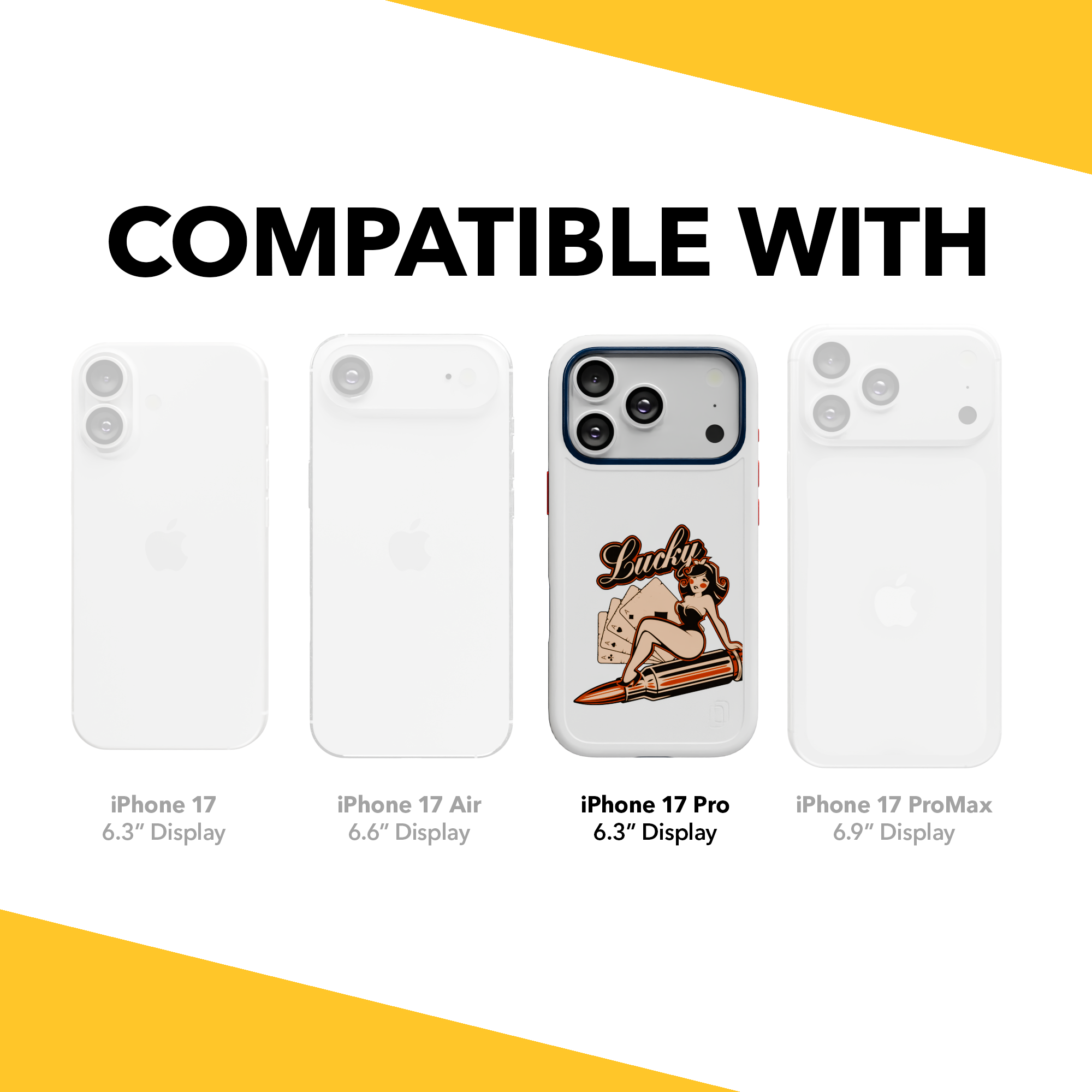 Patriot Collection - Lady Luck for iPhone 17 Series Lady Luck / iPhone 17 Pro / White