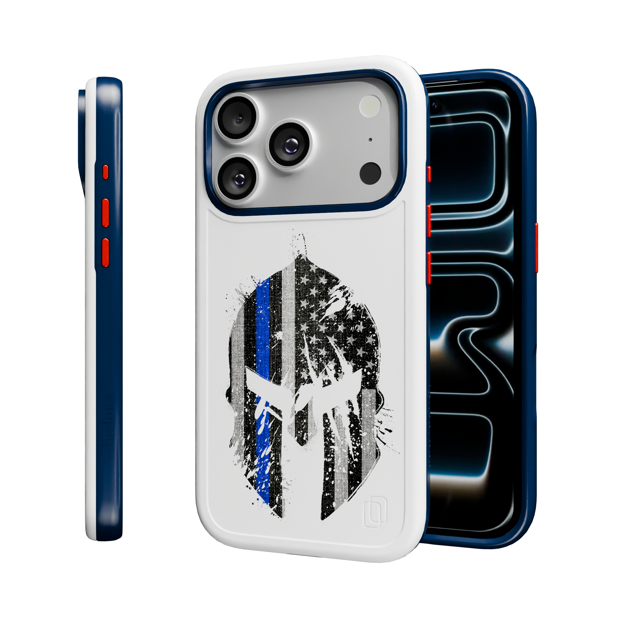 Patriot Collection - Spartan Blue for iPhone 17 Series Spartan Blue / iPhone 17 Pro / White