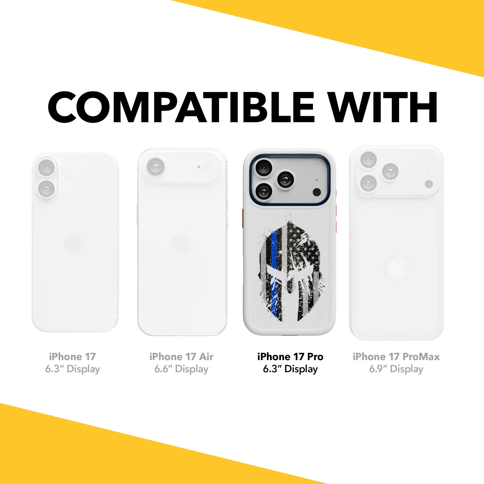 Patriot Collection - Spartan Blue for iPhone 17 Series Spartan Blue / iPhone 17 Pro / White