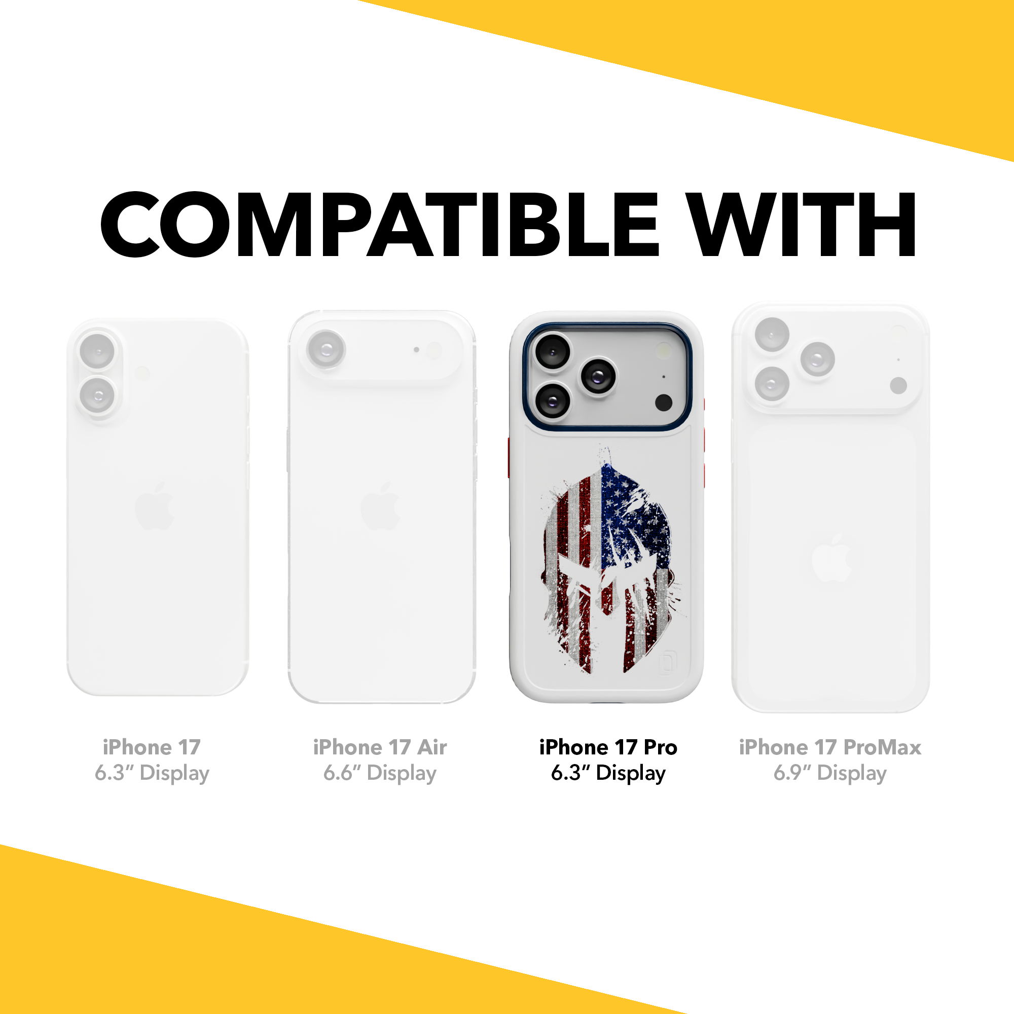 Patriot Collection - Spartan Patriot for iPhone 17 Series Spartan Patriot / iPhone 17 Pro / White
