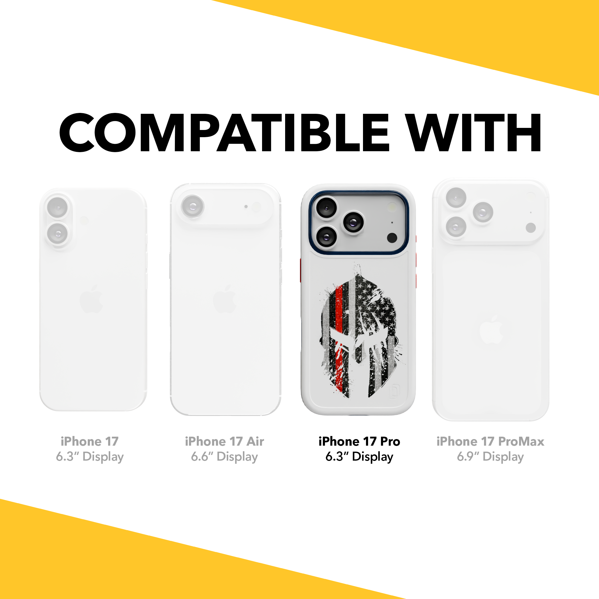 Patriot Collection - Spartan Red for iPhone 17 Series Spartan Red / iPhone 17 Pro / White