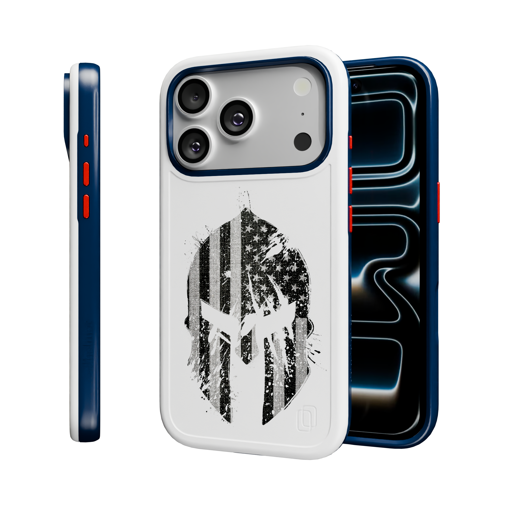 Patriot Collection - Spartan Warrior for iPhone 17 Series Spartan Warror / iPhone 17 Pro / White