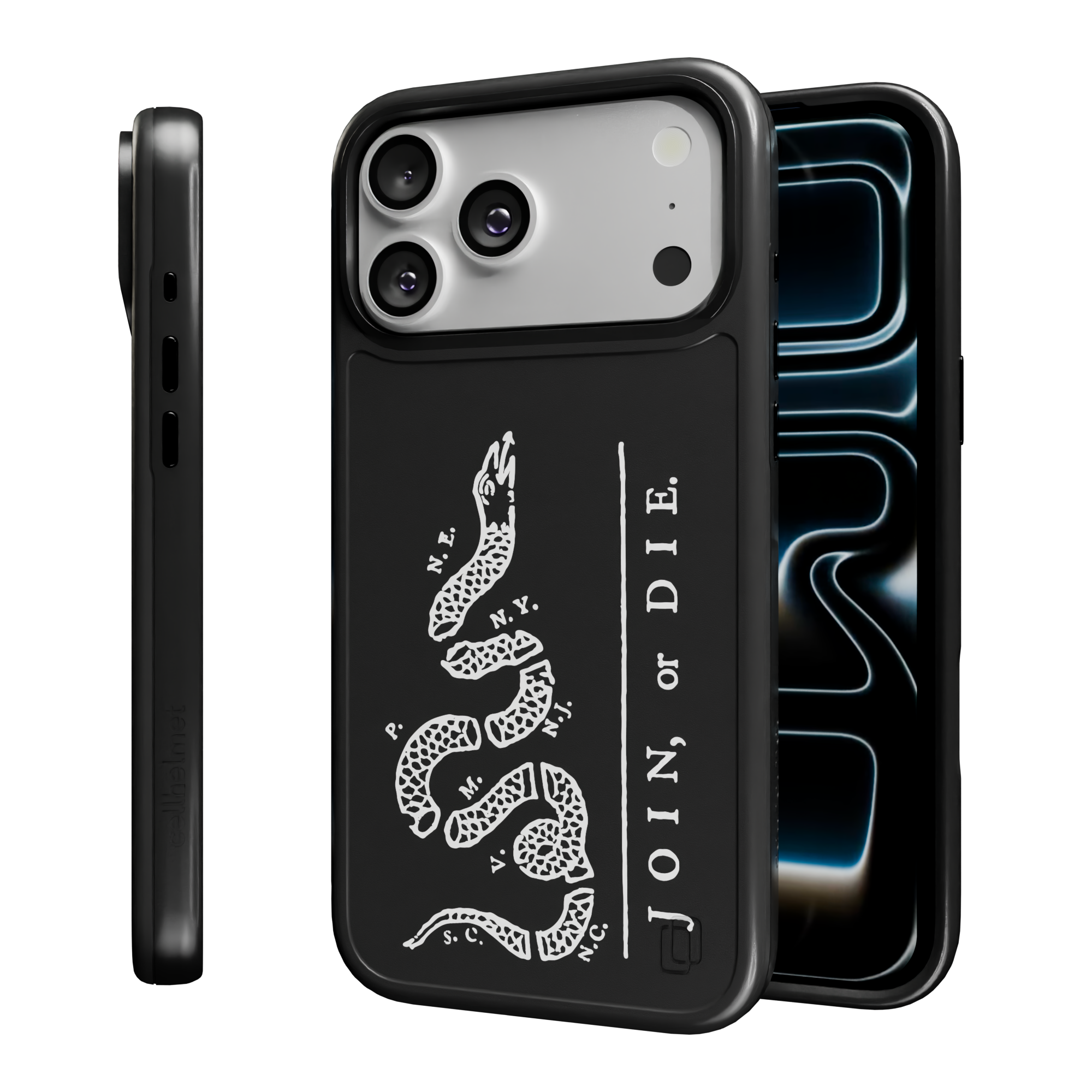 Patriot Collection - Broken Serpent for iPhone 17 Series Broken Serpent / iPhone 17 Pro Max / Black