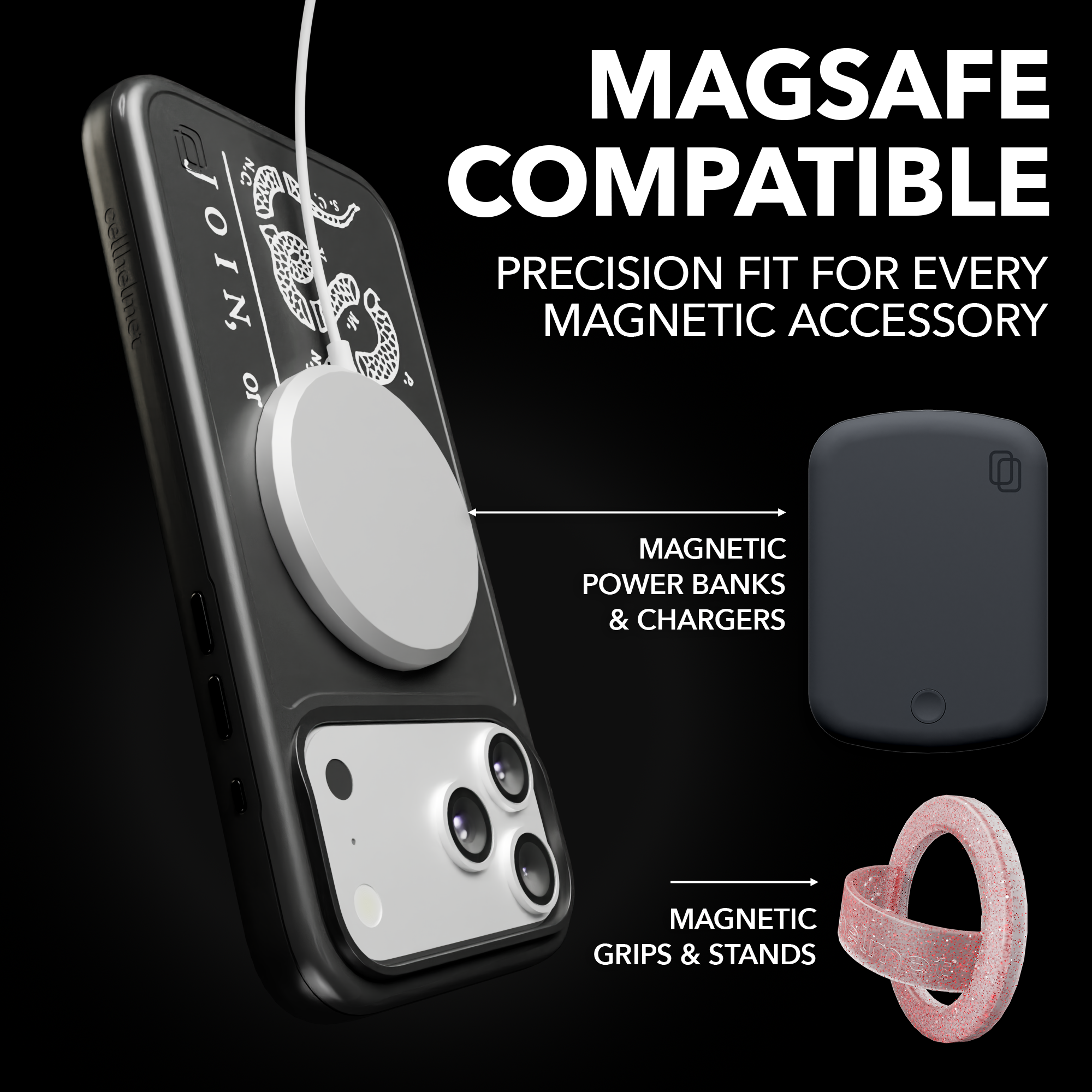 Patriot Collection - Broken Serpent for iPhone 17 Series Broken Serpent / iPhone 17 Pro Max / Black