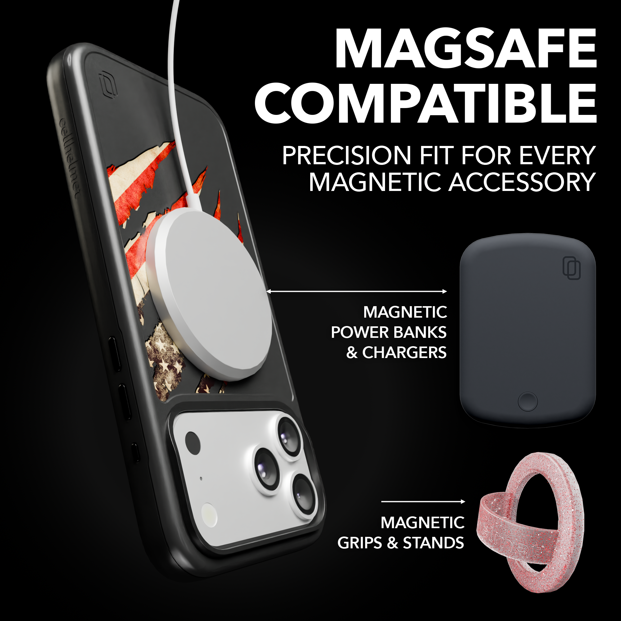 Patriot Collection - Claws of Freedom for iPhone 17 Series Claws of Freedom / iPhone 17 Pro Max / Black