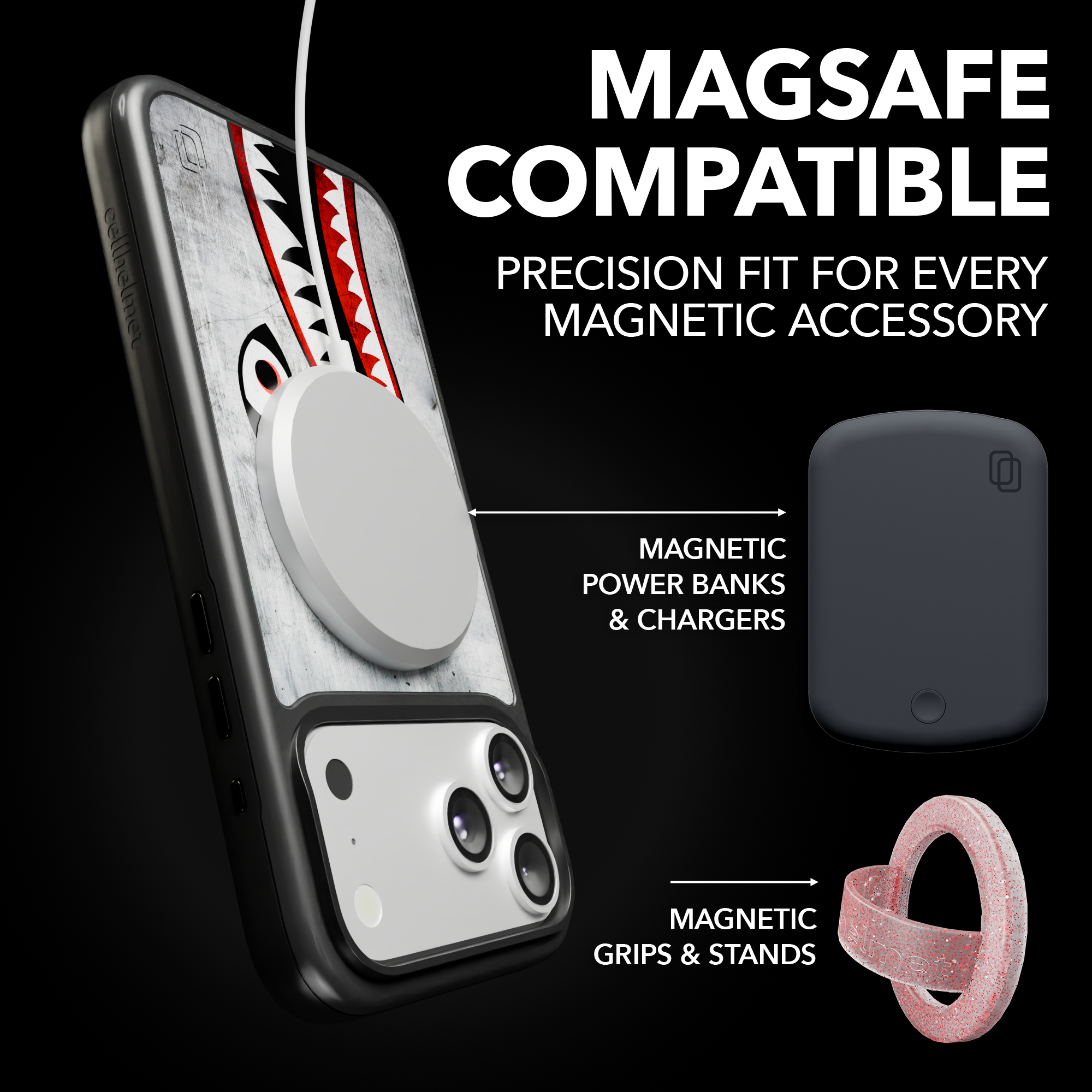 Patriot Collection - Flying Shark for iPhone 17 Series Flying Shark / iPhone 17 Pro Max / Black