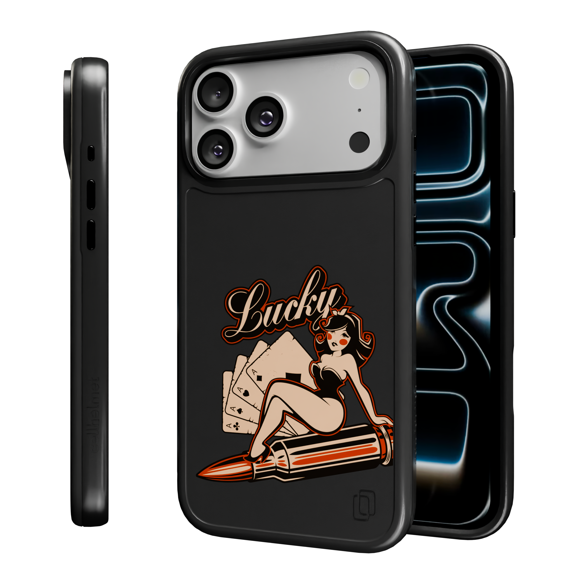 Patriot Collection - Lady Luck for iPhone 17 Series Lady Luck / iPhone 17 Pro Max / Black
