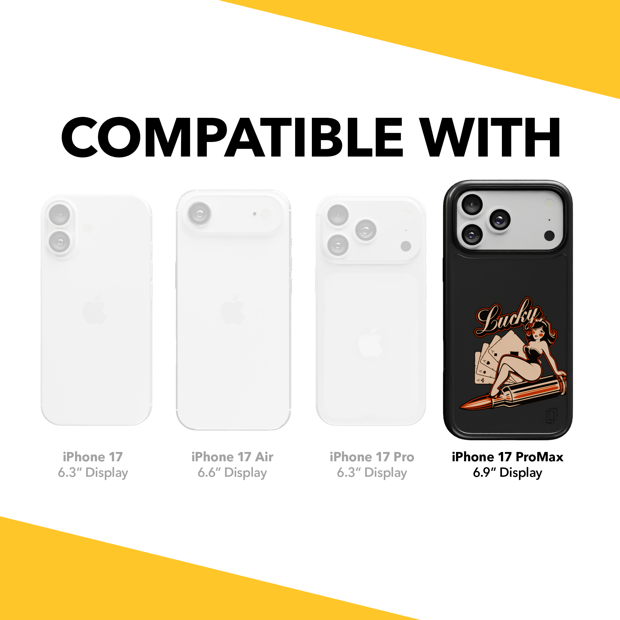 Patriot Collection - Lady Luck for iPhone 17 Series Lady Luck / iPhone 17 Pro Max / Black