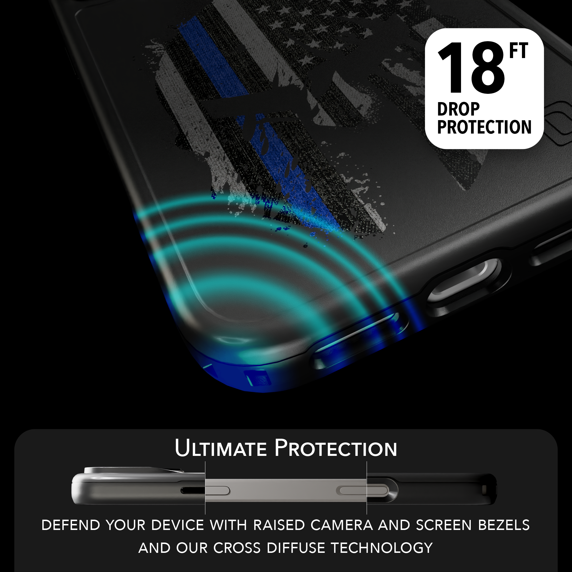 Patriot Collection - Spartan Blue for iPhone 17 Series Spartan Blue / iPhone 17 Pro Max / Black