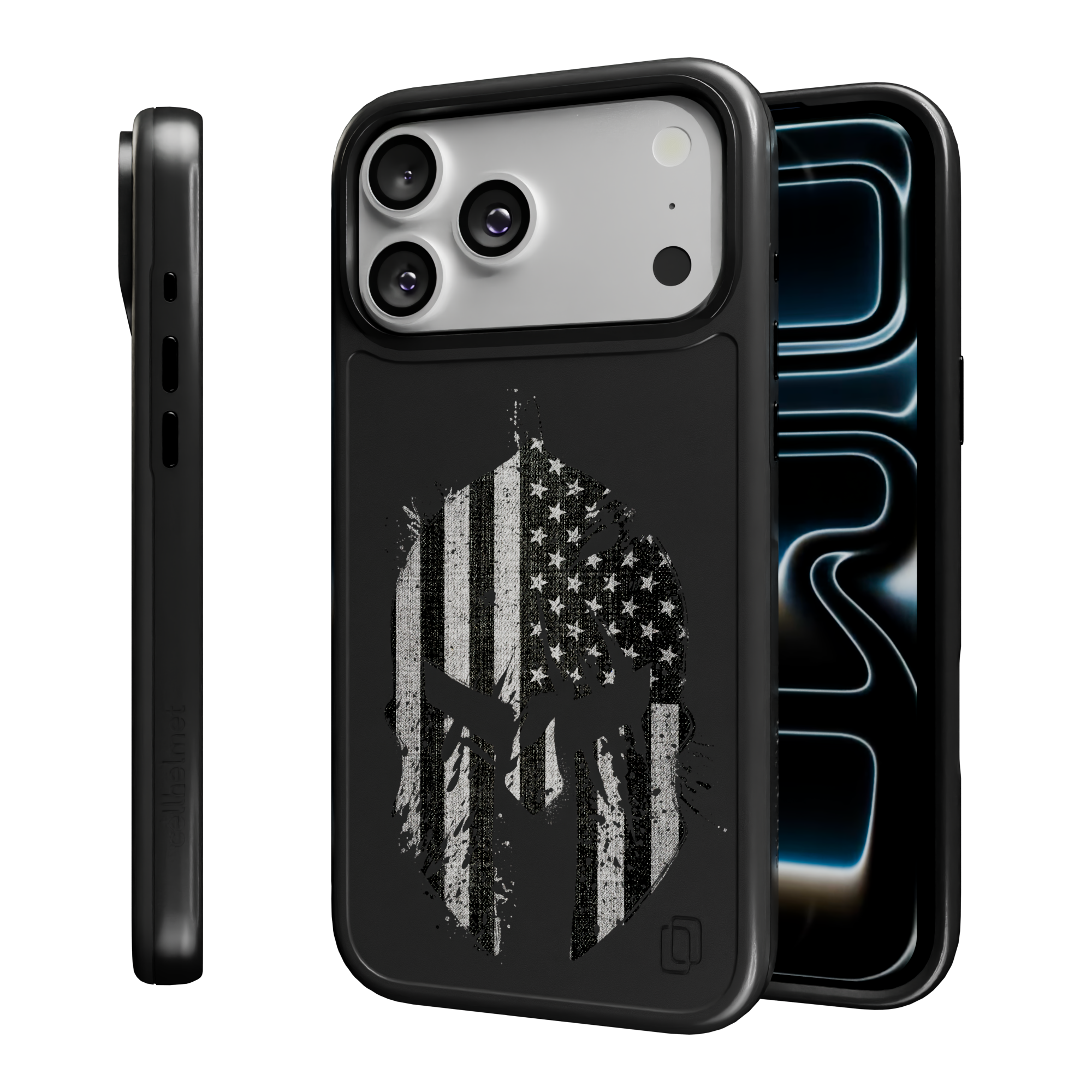 Patriot Collection - Spartan Warrior for iPhone 17 Series Spartan Warror / iPhone 17 Pro Max / Black