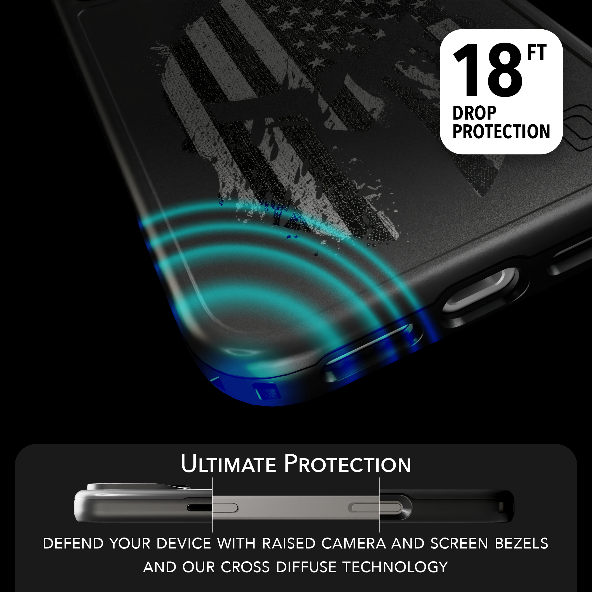 Patriot Collection - Spartan Warrior for iPhone 17 Series Spartan Warror / iPhone 17 Pro Max / Black