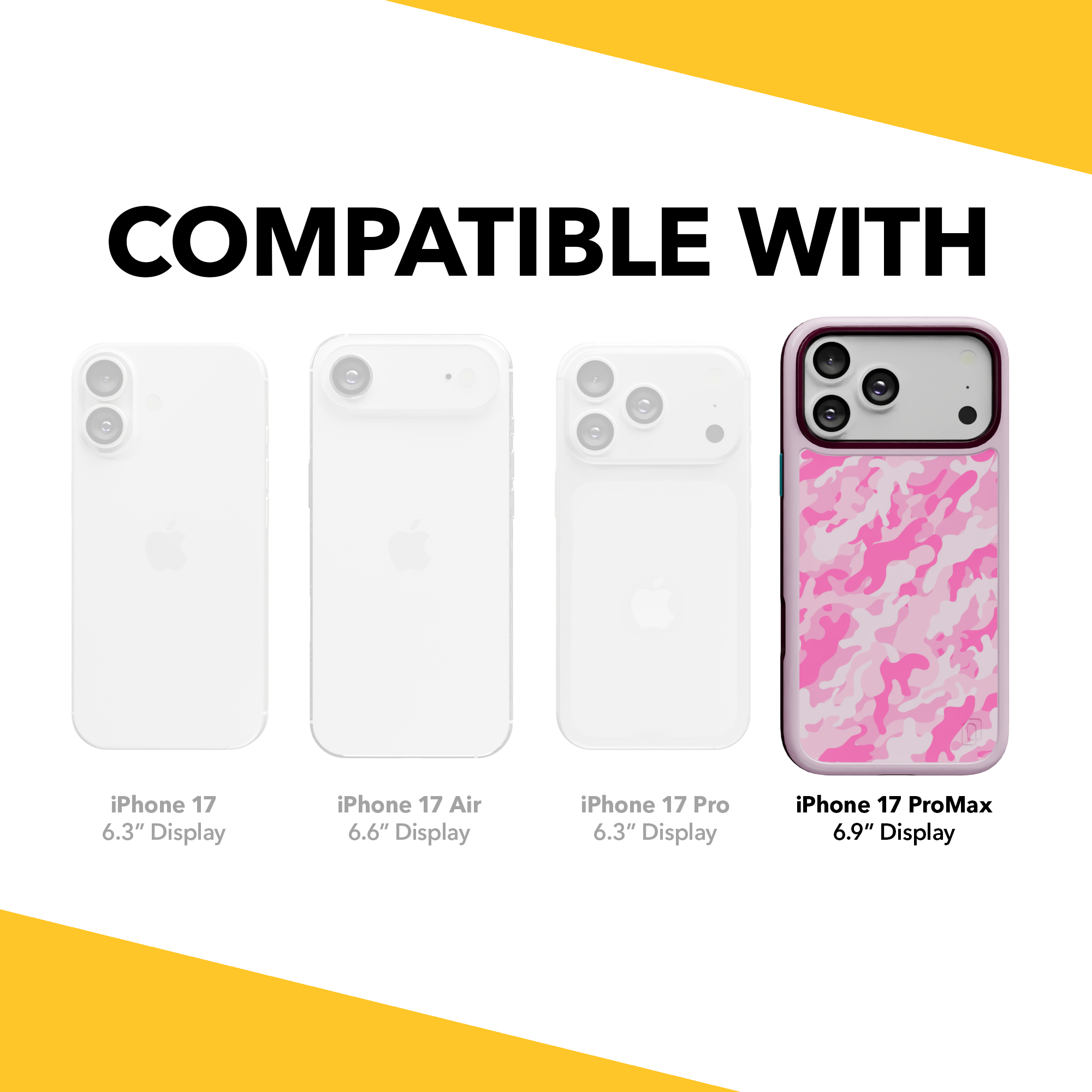 Patriot Collection - Pink Camo for iPhone 17 Series Pink Camo / iPhone 17 Pro Max / Rose