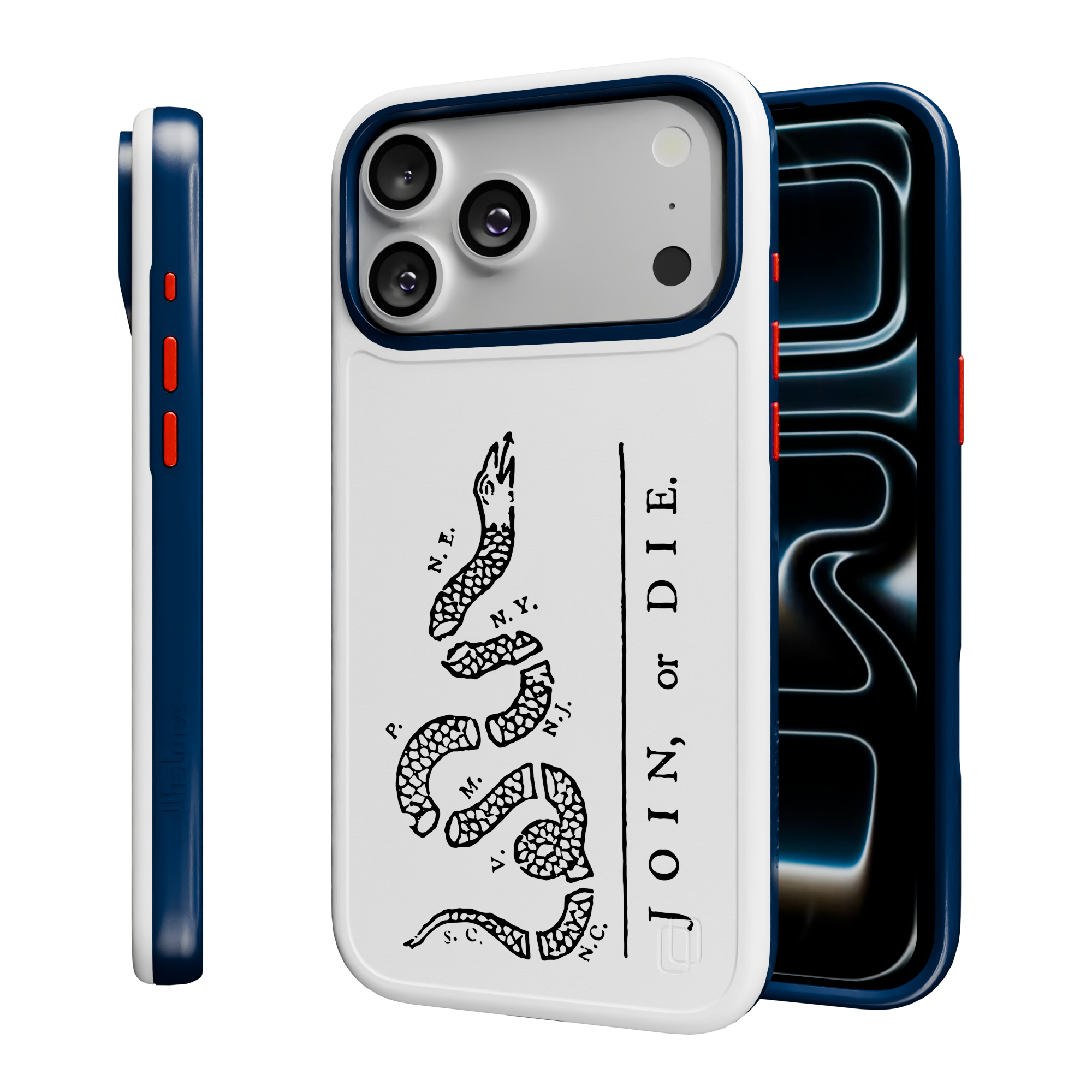 Patriot Collection - Broken Serpent for iPhone 17 Series Broken Serpent / iPhone 17 Pro Max / White