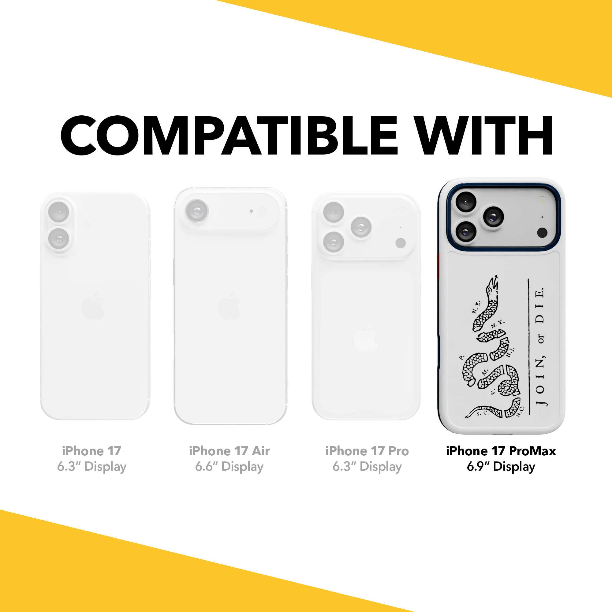 Patriot Collection - Broken Serpent for iPhone 17 Series Broken Serpent / iPhone 17 Pro Max / White
