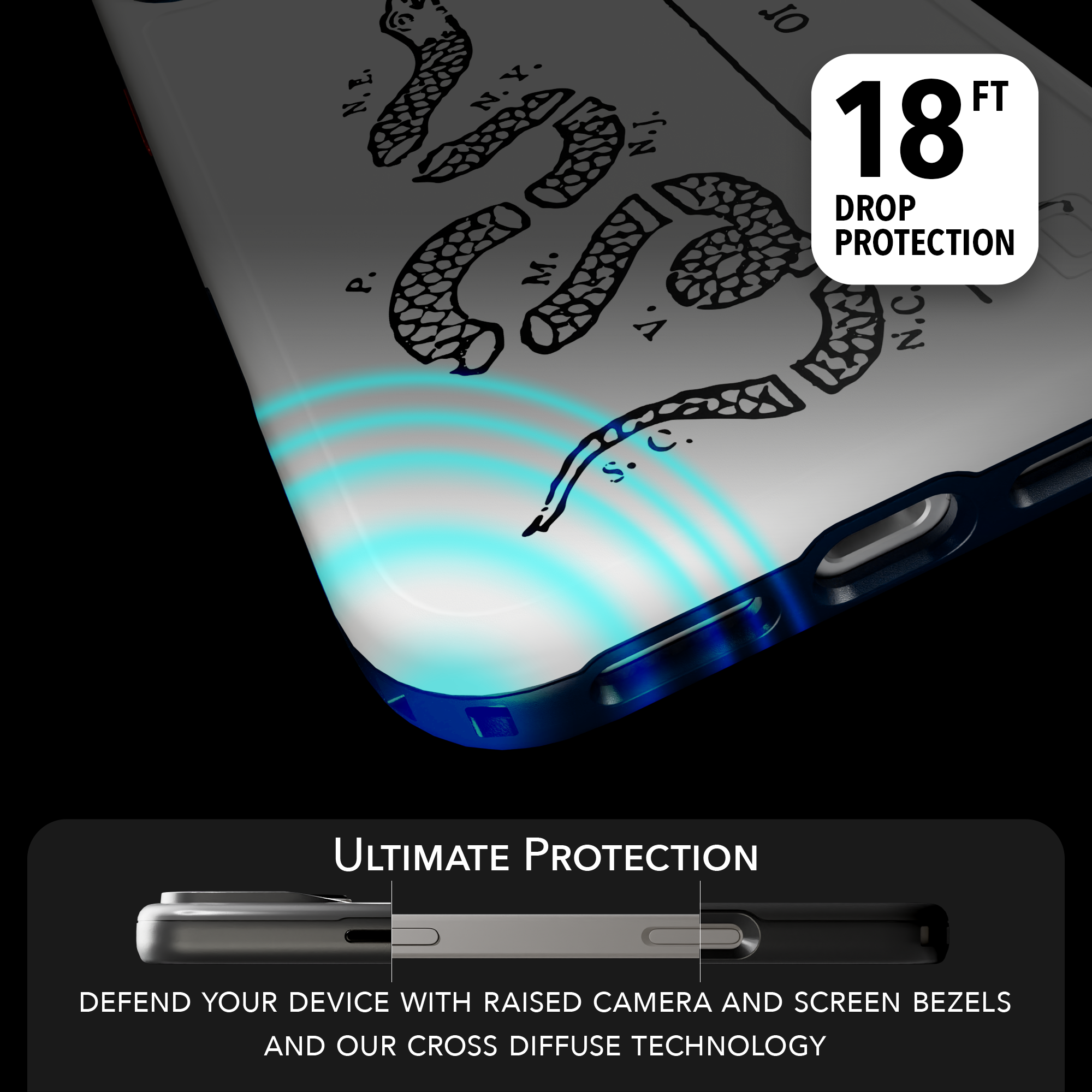 Patriot Collection - Broken Serpent for iPhone 17 Series Broken Serpent / iPhone 17 Pro Max / White