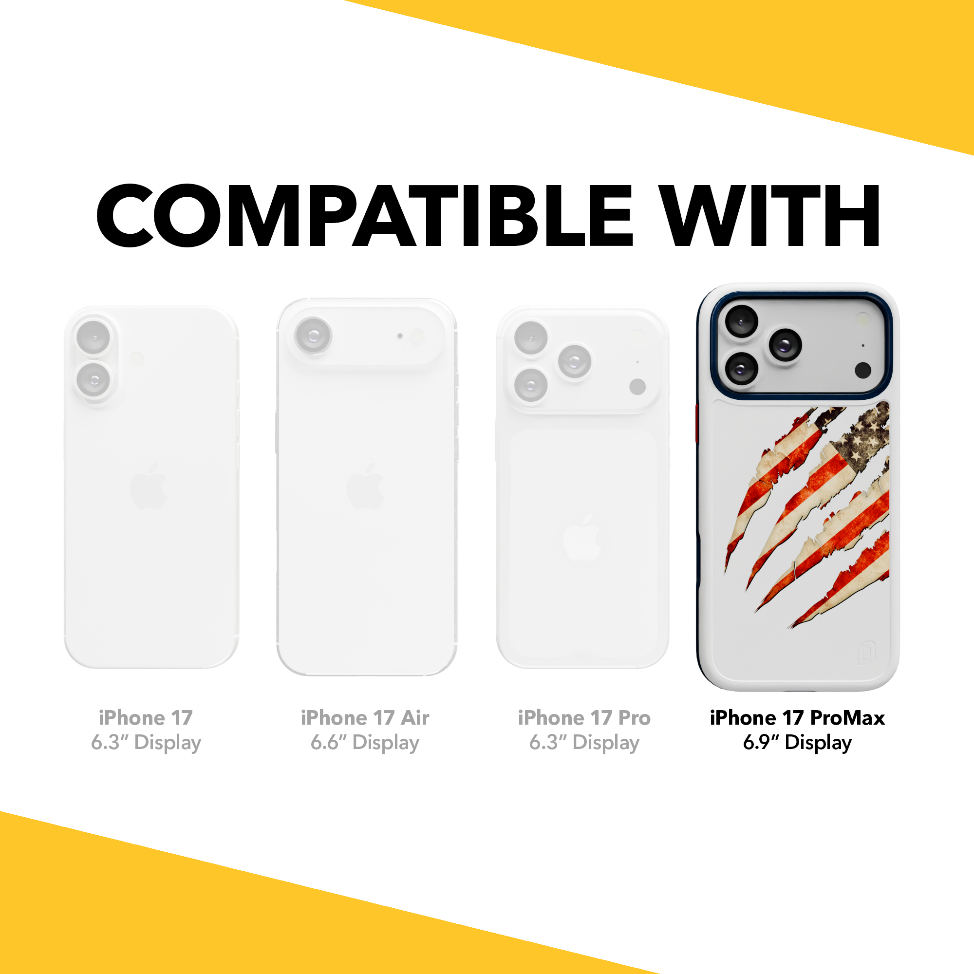 Patriot Collection - Claws of Freedom for iPhone 17 Series Claws of Freedom / iPhone 17 Pro Max / White