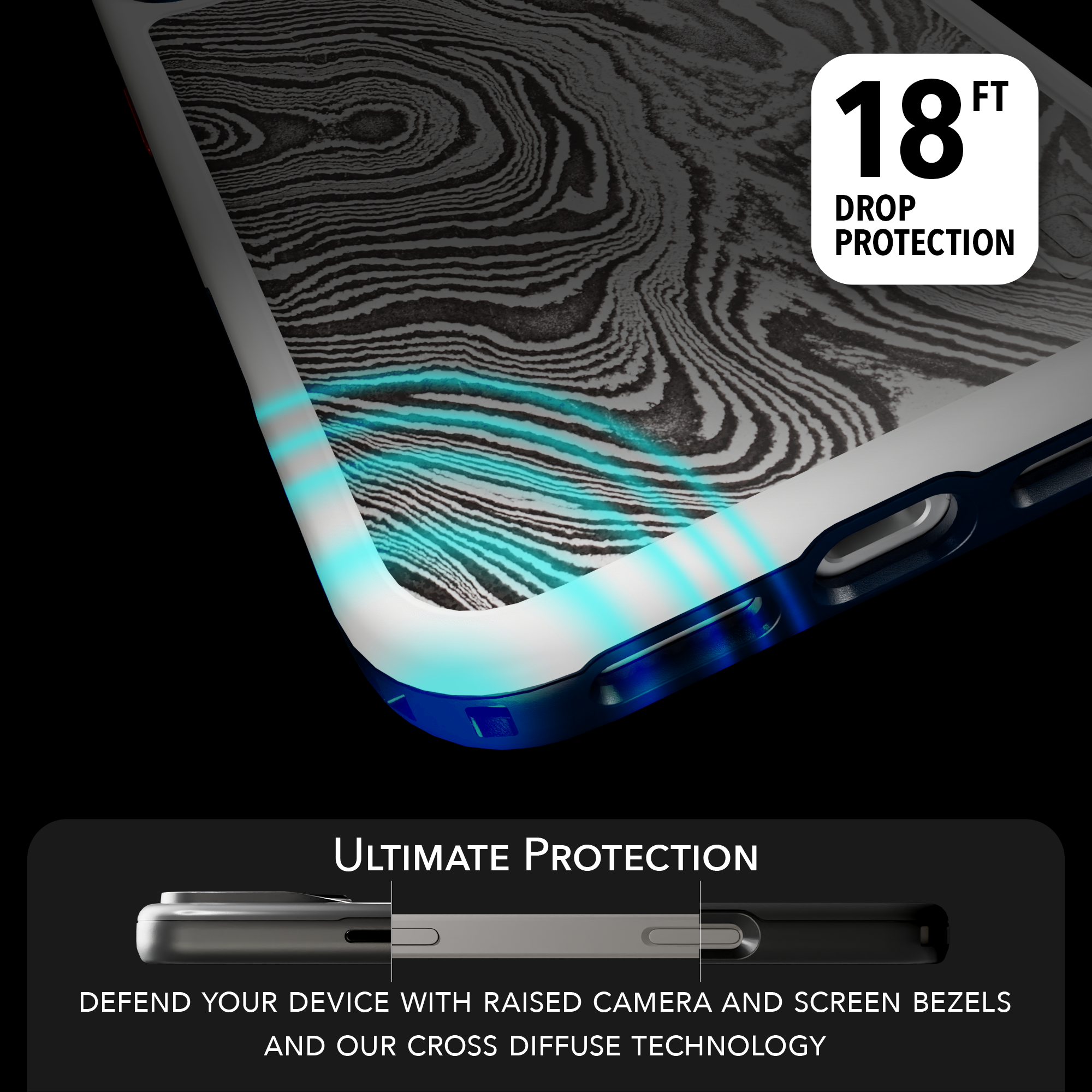 Patriot Collection - Damascus Steel for iPhone 17 Series Damascus Steel / iPhone 17 Pro Max / White