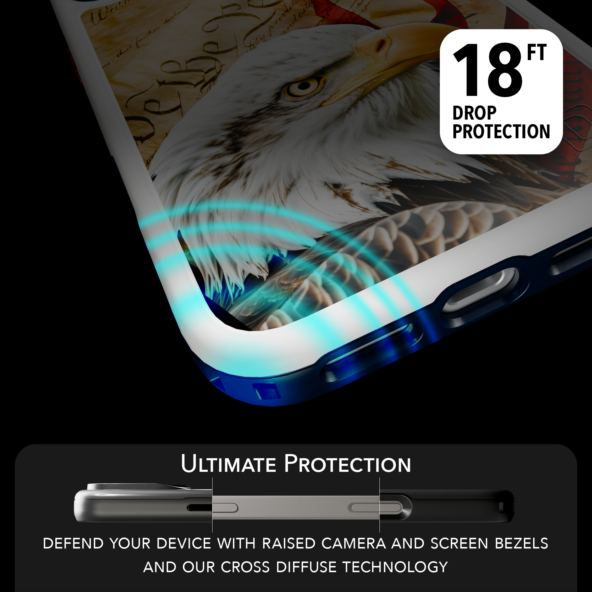 Patriot Collection - Freedom Eagle for iPhone 17 Series Freedom Eagle / iPhone 17 Pro Max / White