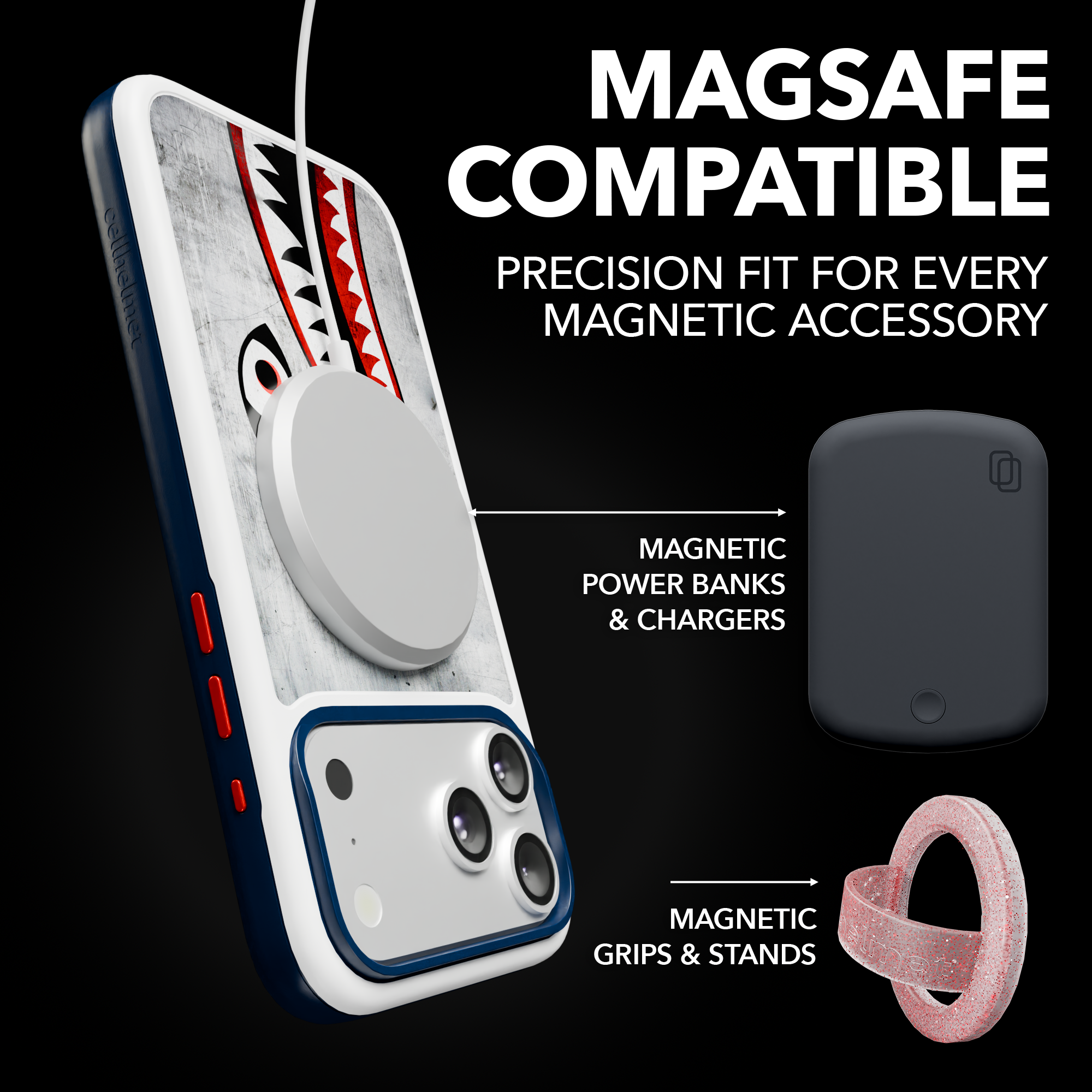 Patriot Collection - Flying Shark for iPhone 17 Series Flying Shark / iPhone 17 Pro Max / White