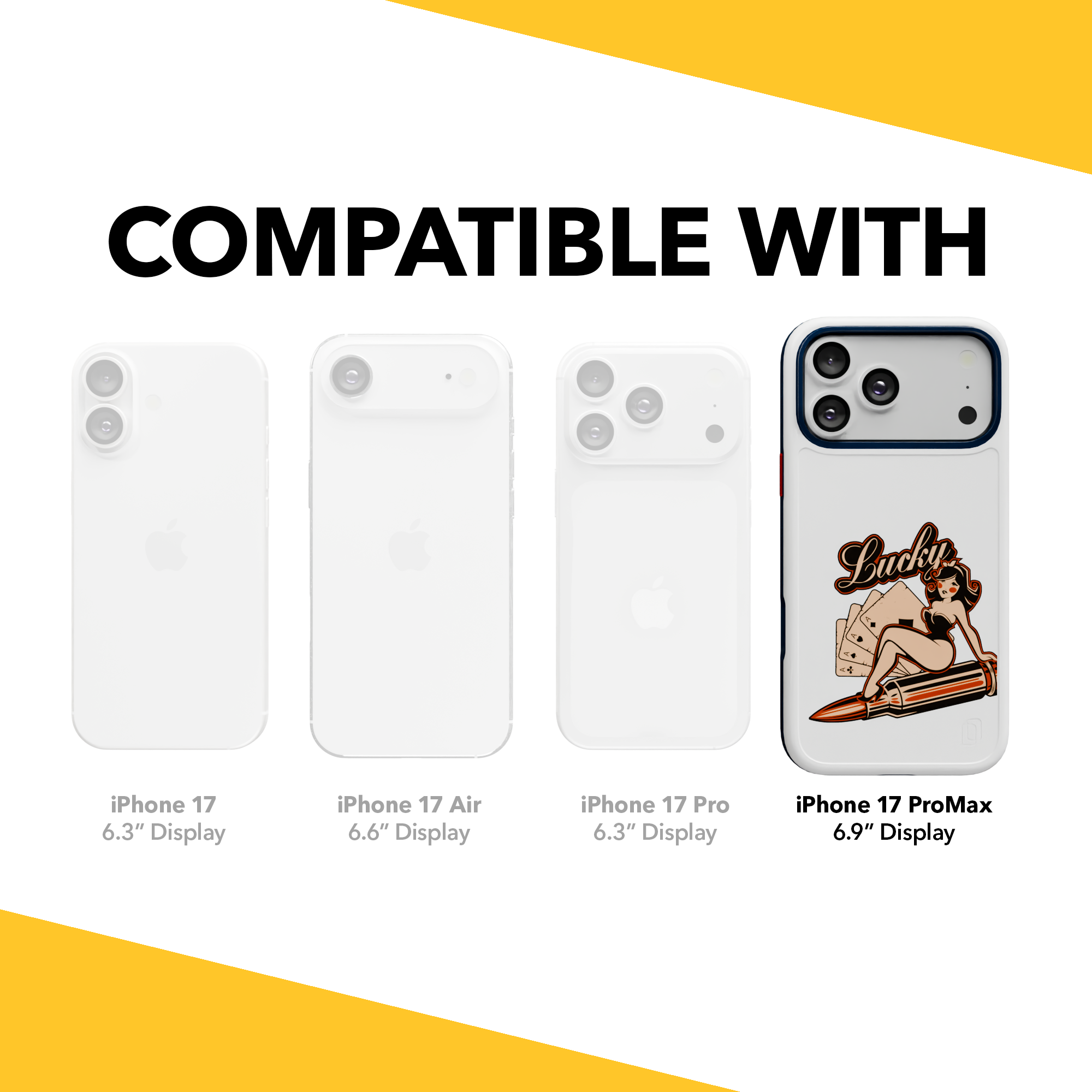 Patriot Collection - Lady Luck for iPhone 17 Series Lady Luck / iPhone 17 Pro Max / White