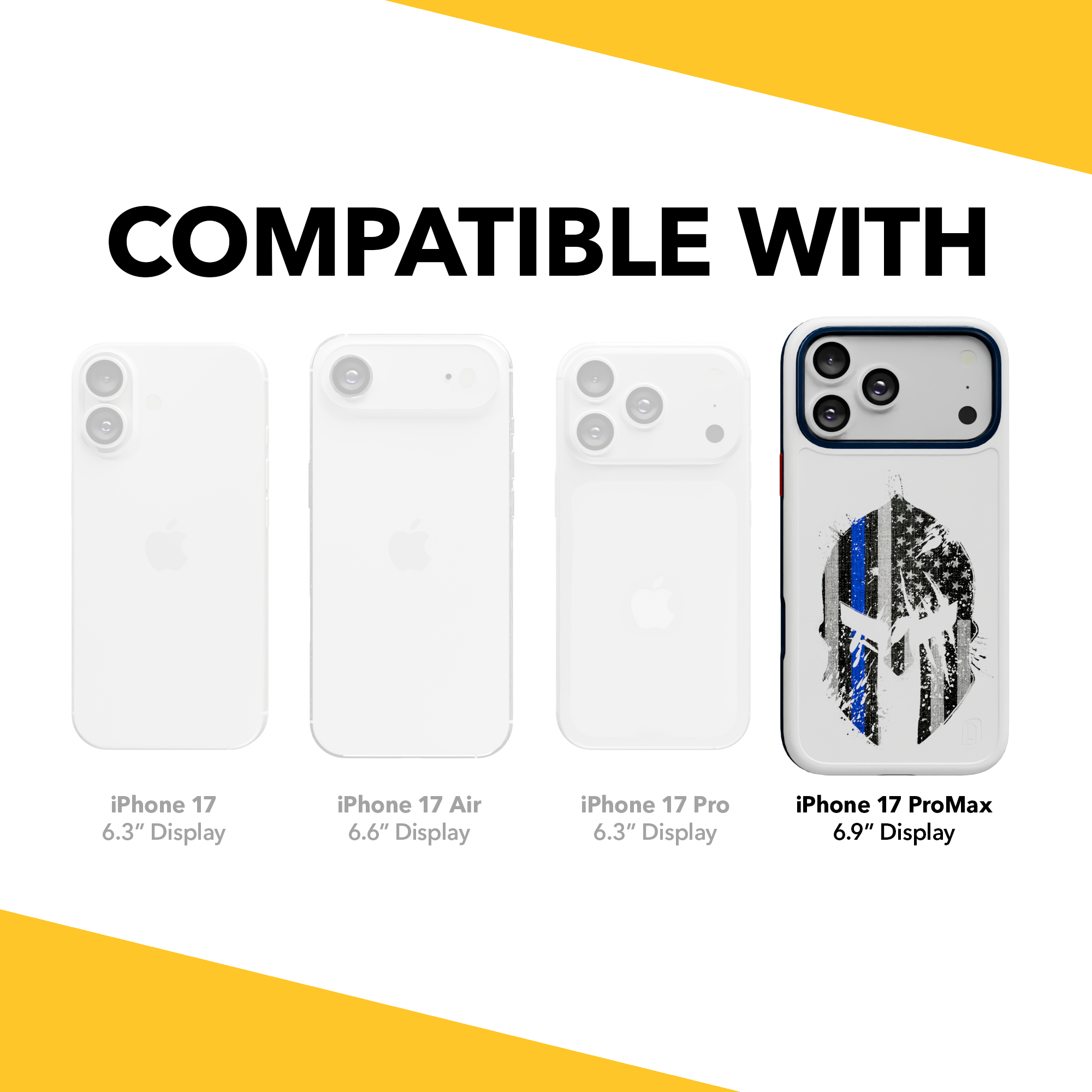 Patriot Collection - Spartan Blue for iPhone 17 Series Spartan Blue / iPhone 17 Pro Max / White
