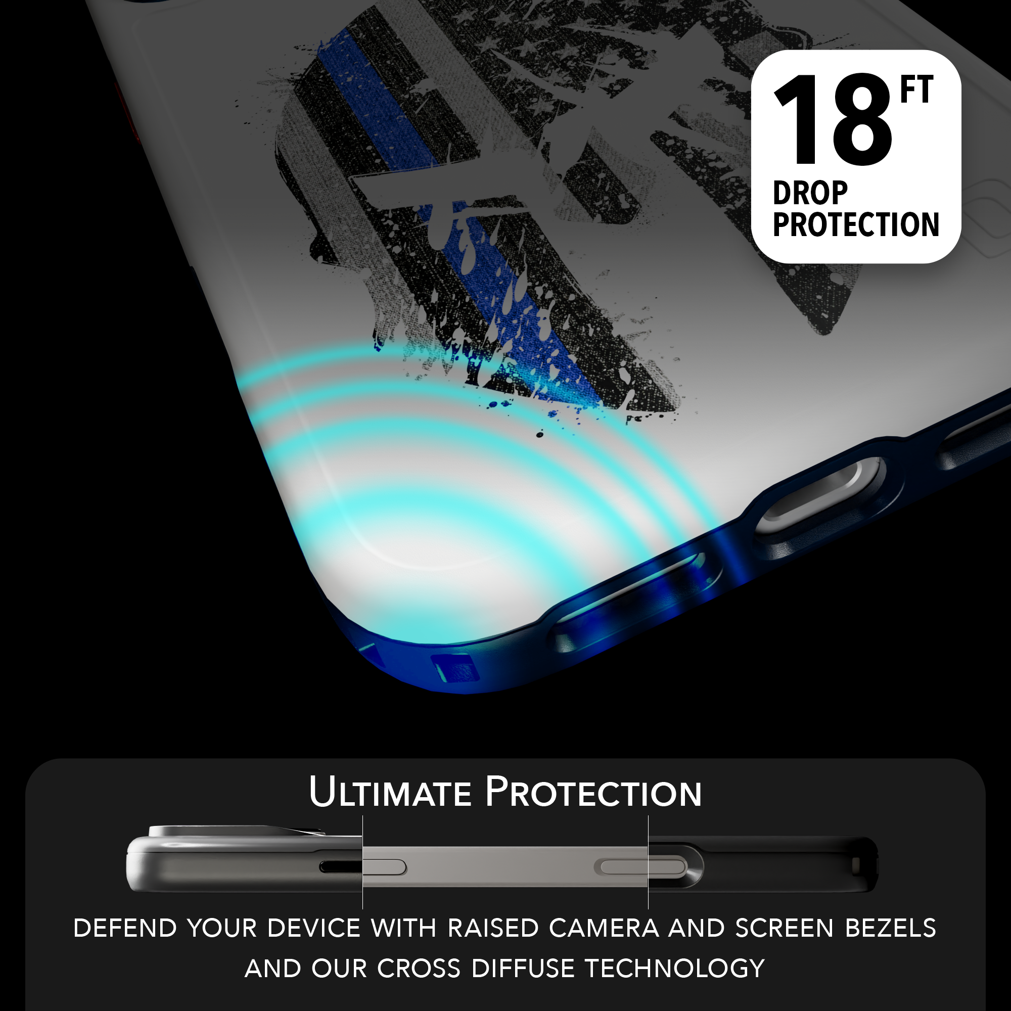 Patriot Collection - Spartan Blue for iPhone 17 Series Spartan Blue / iPhone 17 Pro Max / White