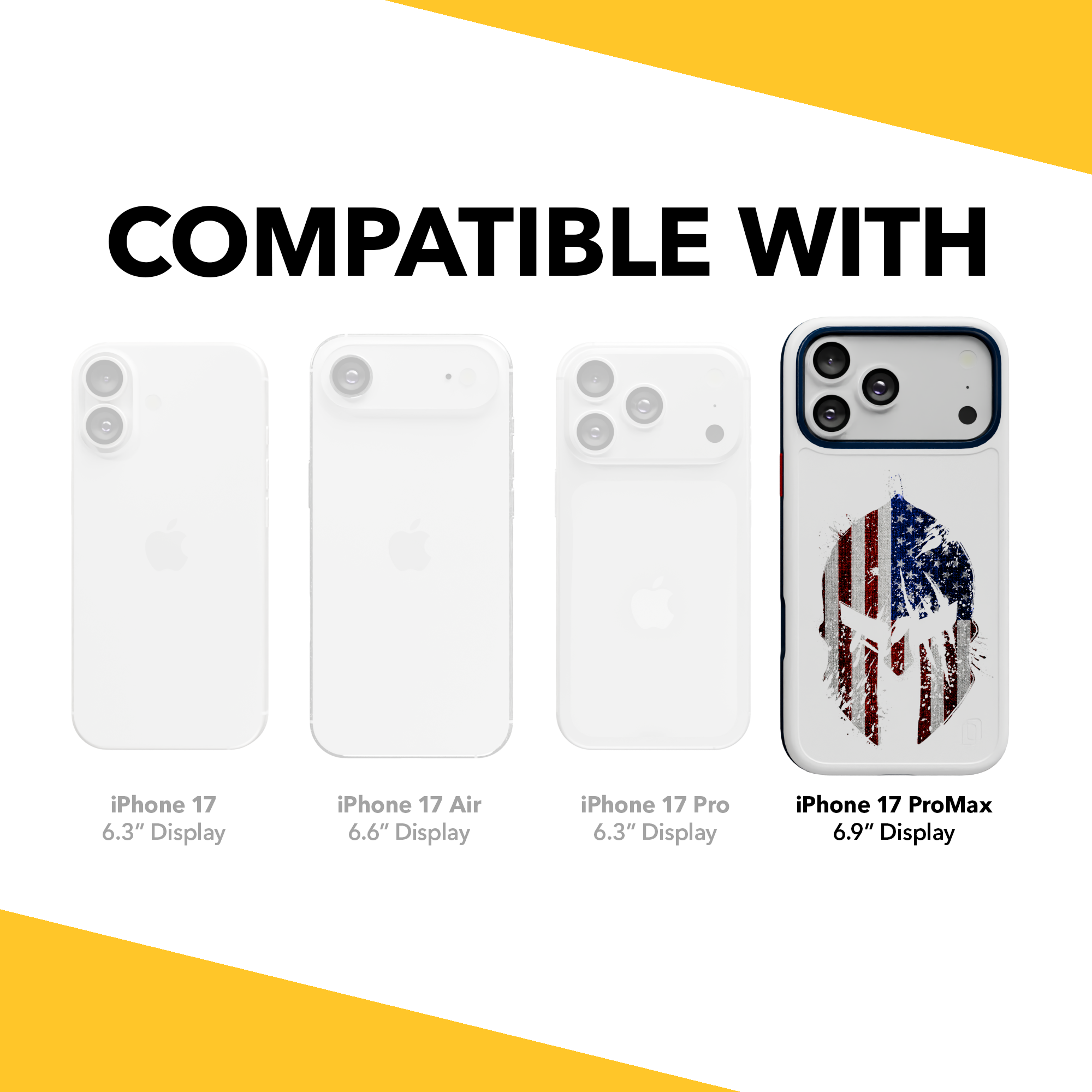Patriot Collection - Spartan Patriot for iPhone 17 Series Spartan Patriot / iPhone 17 Pro Max / White
