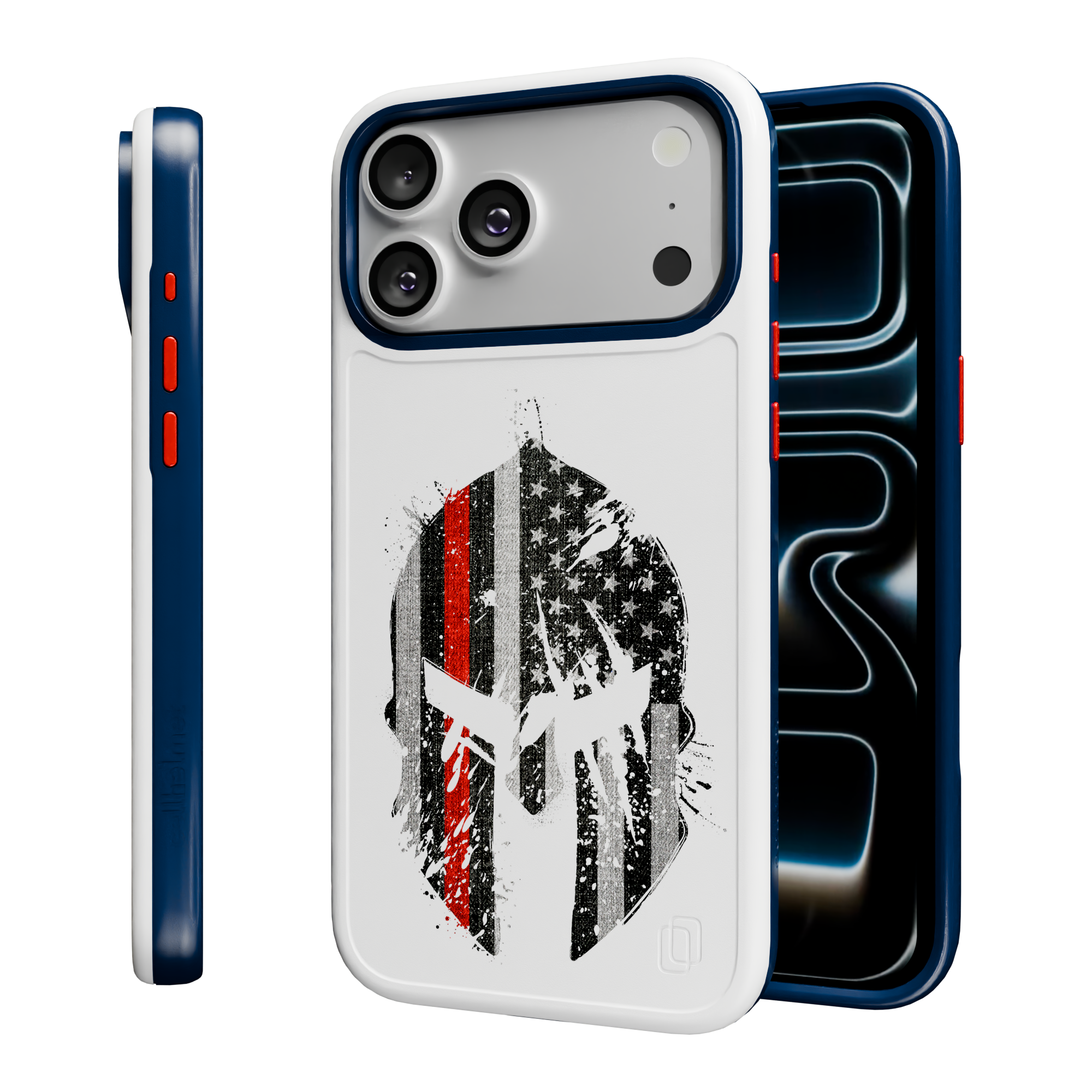 Patriot Collection - Spartan Red for iPhone 17 Series Spartan Red / iPhone 17 Pro Max / White