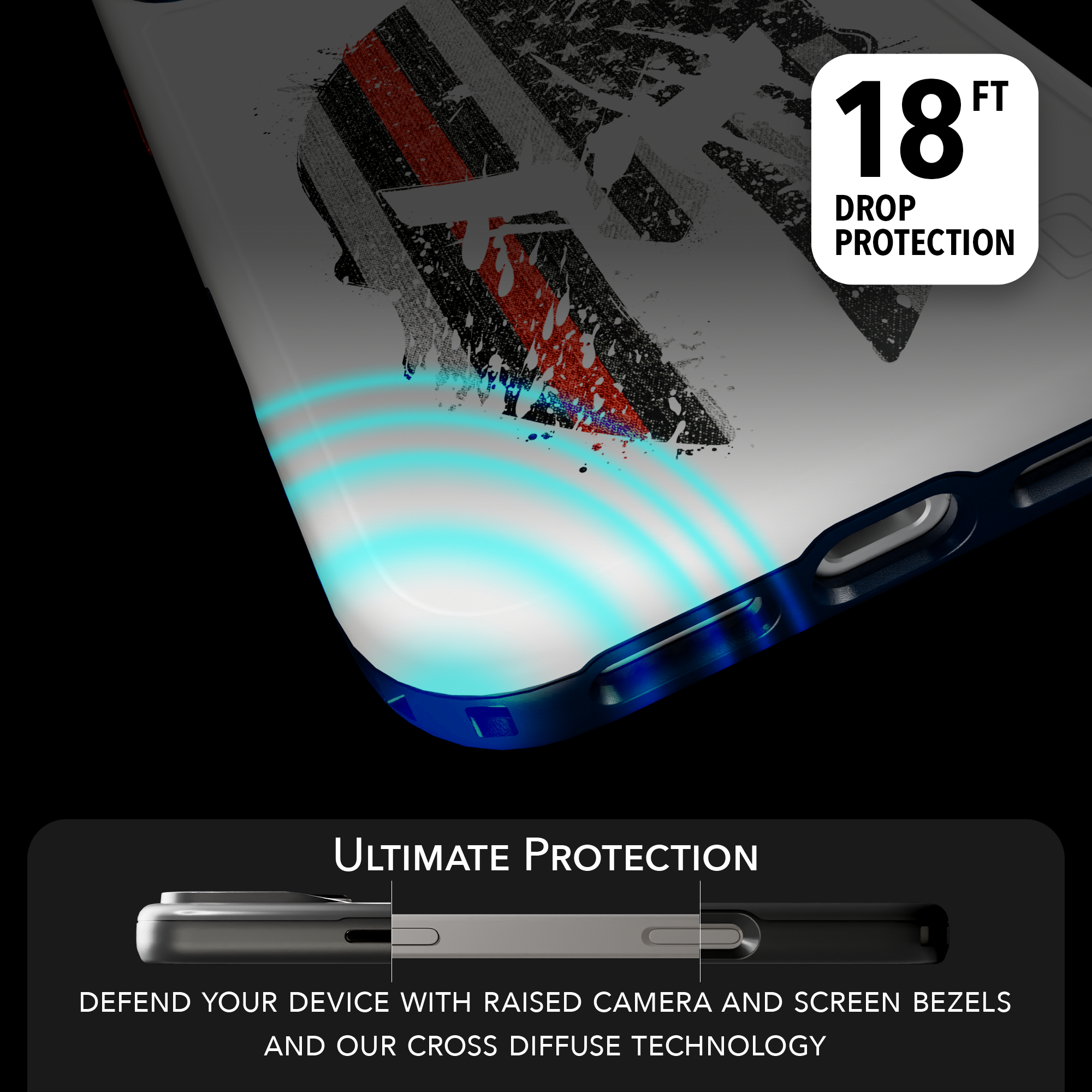 Patriot Collection - Spartan Red for iPhone 17 Series Spartan Red / iPhone 17 Pro Max / White