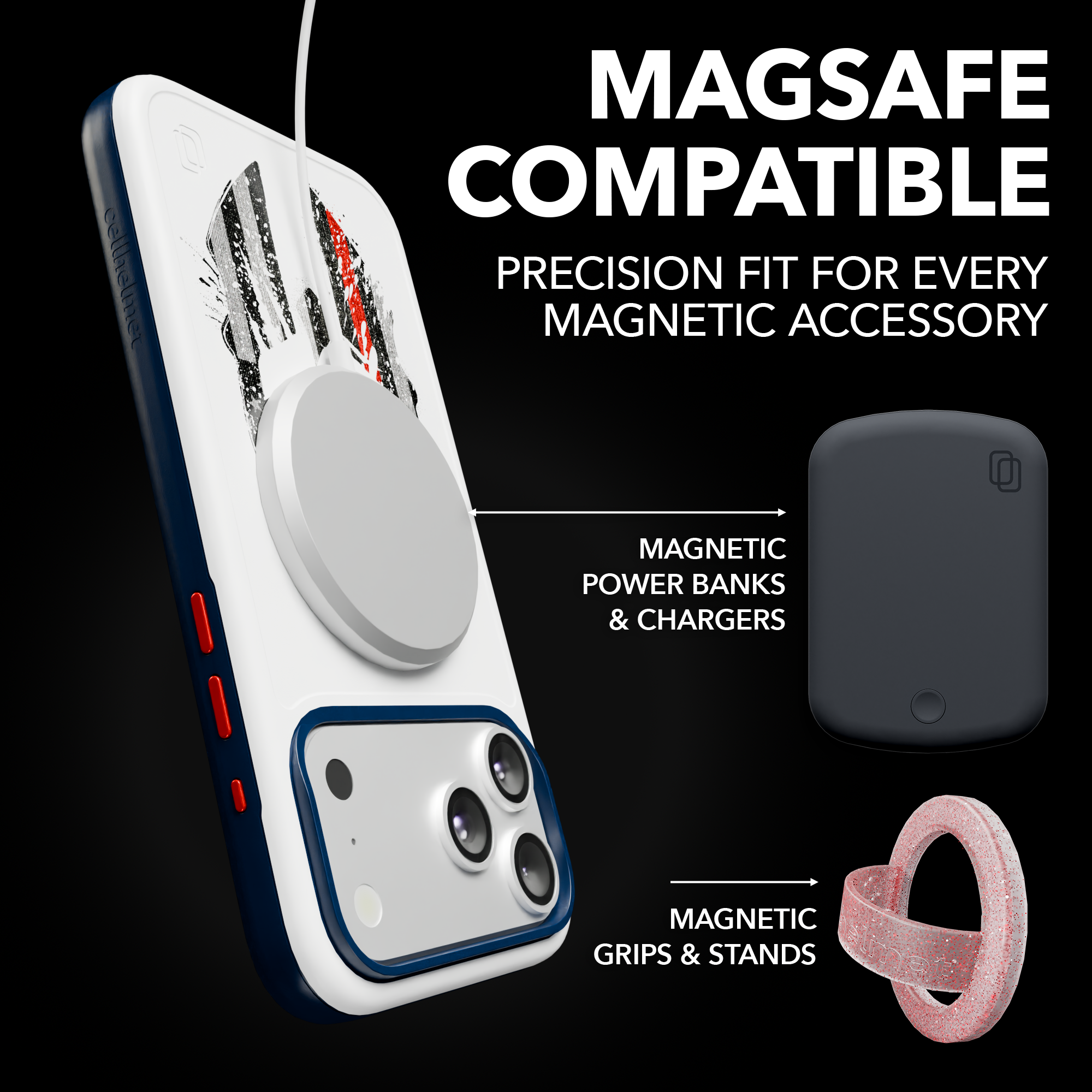 Patriot Collection - Spartan Red for iPhone 17 Series Spartan Red / iPhone 17 Pro Max / White