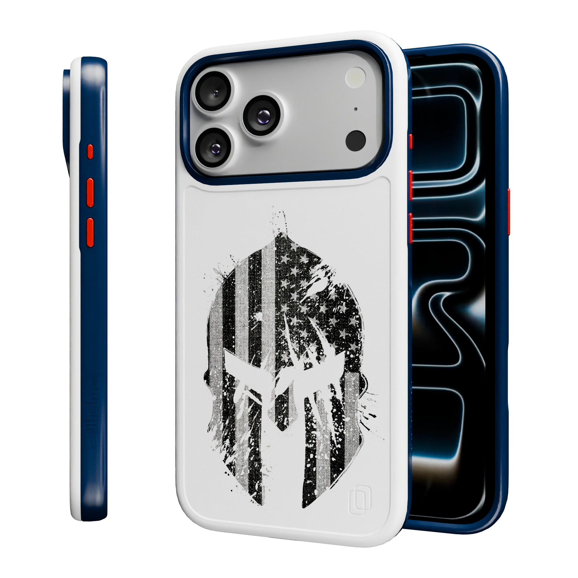Patriot Collection - Spartan Warrior for iPhone 17 Series Spartan Warror / iPhone 17 Pro Max / White