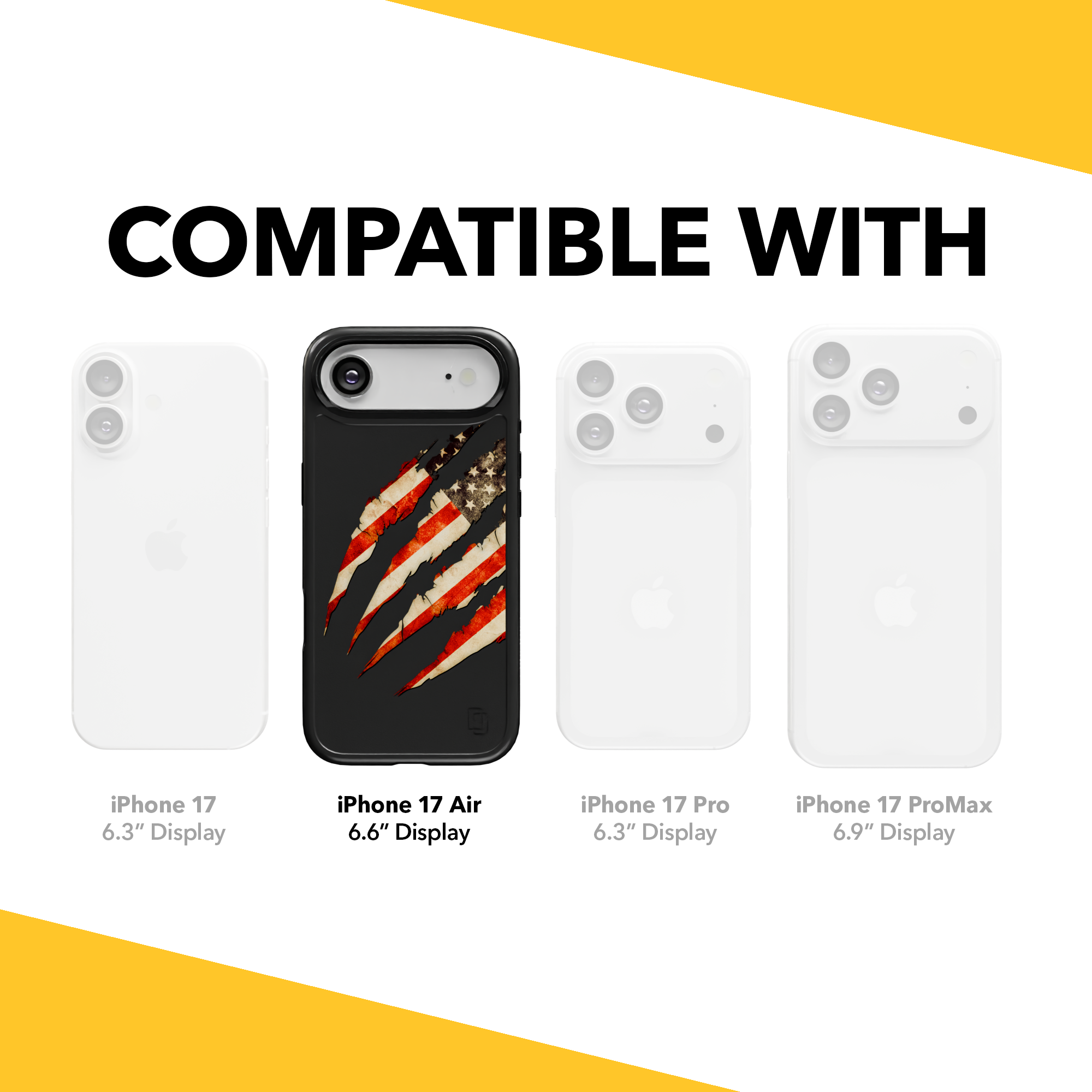 Patriot Collection - Claws of Freedom for iPhone 17 Series Claws of Freedom / iPhone Air / Black