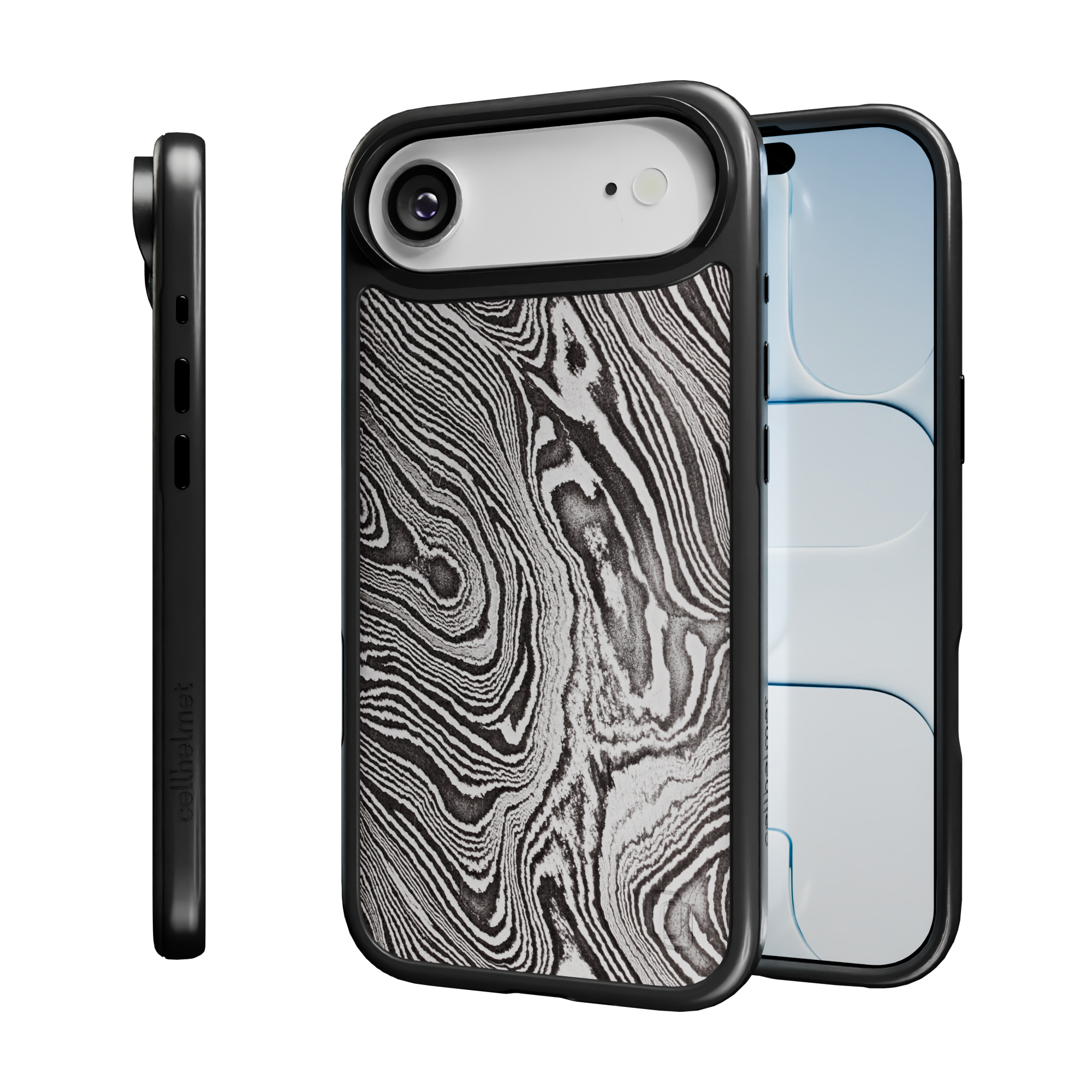 Patriot Collection - Damascus Steel for iPhone 17 Series Damascus Steel / iPhone Air / Black