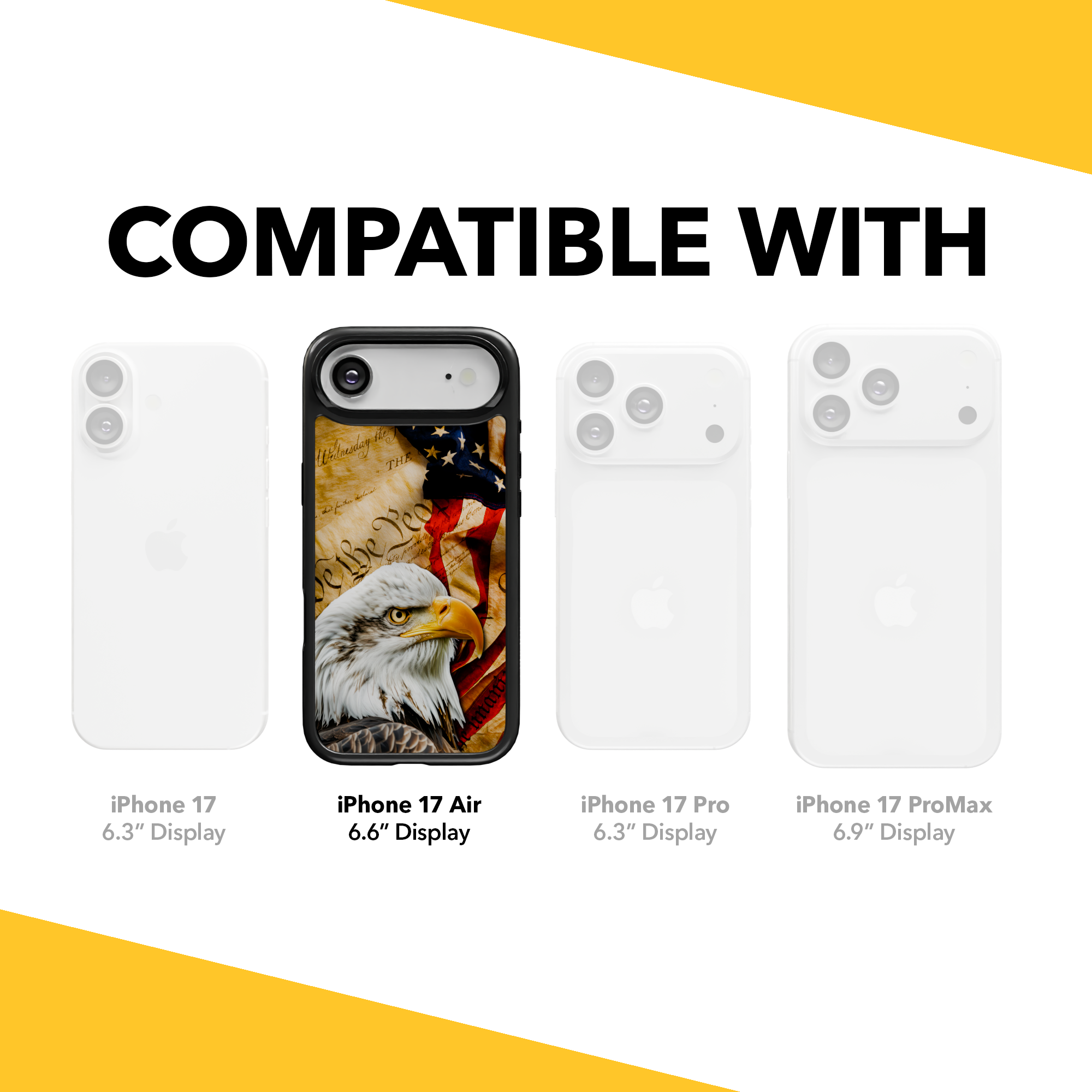 Patriot Collection - Freedom Eagle for iPhone 17 Series Freedom Eagle / iPhone Air / Black