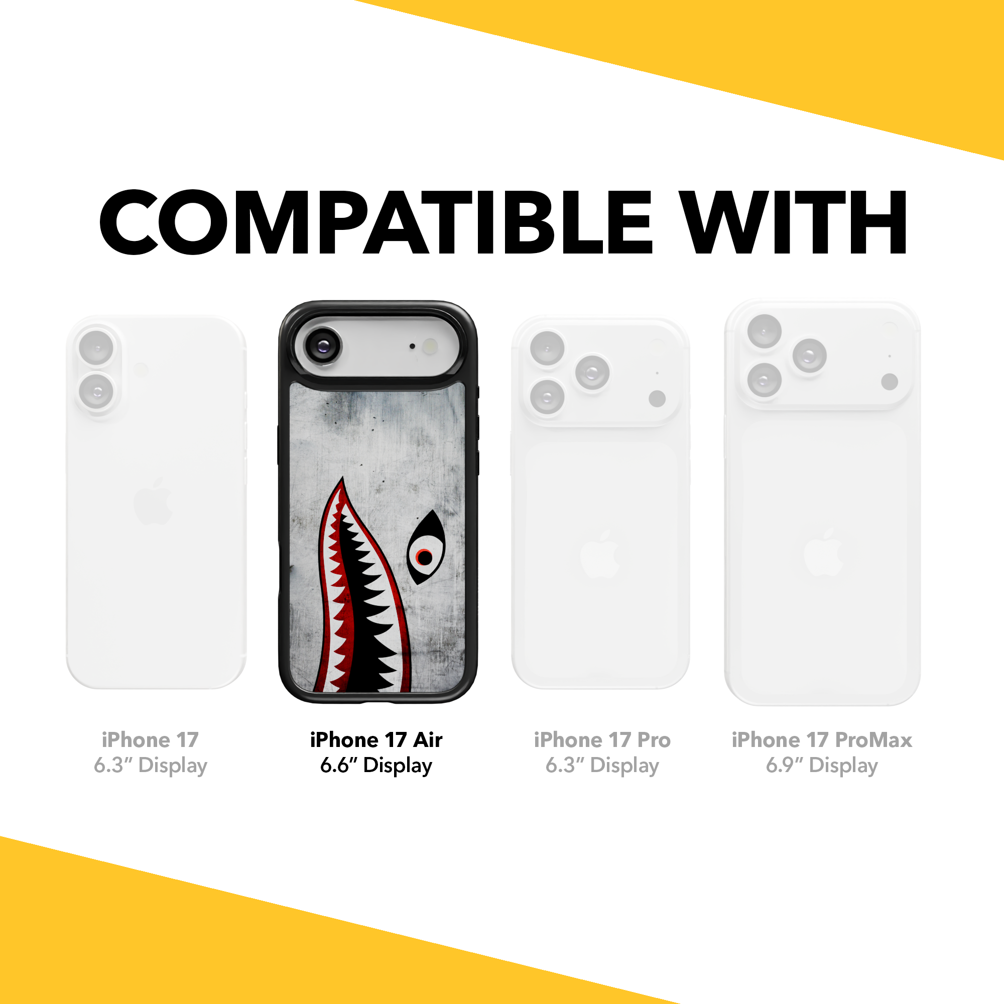 Patriot Collection - Flying Shark for iPhone 17 Series Flying Shark / iPhone Air / Black