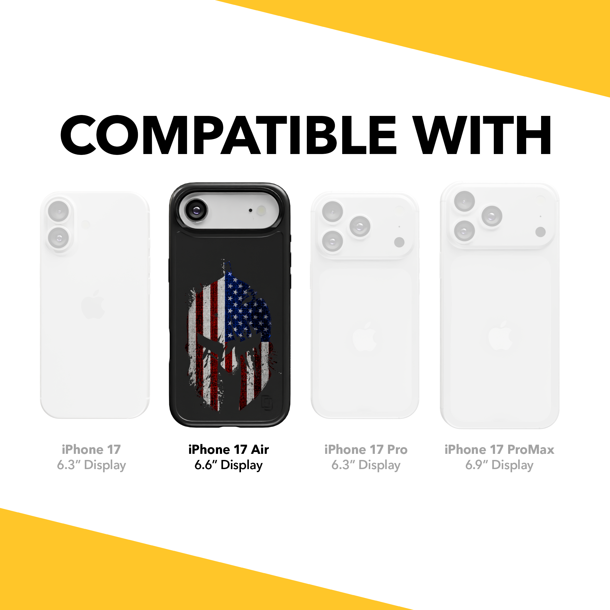 Patriot Collection - Spartan Patriot for iPhone 17 Series Spartan Patriot / iPhone Air / Black