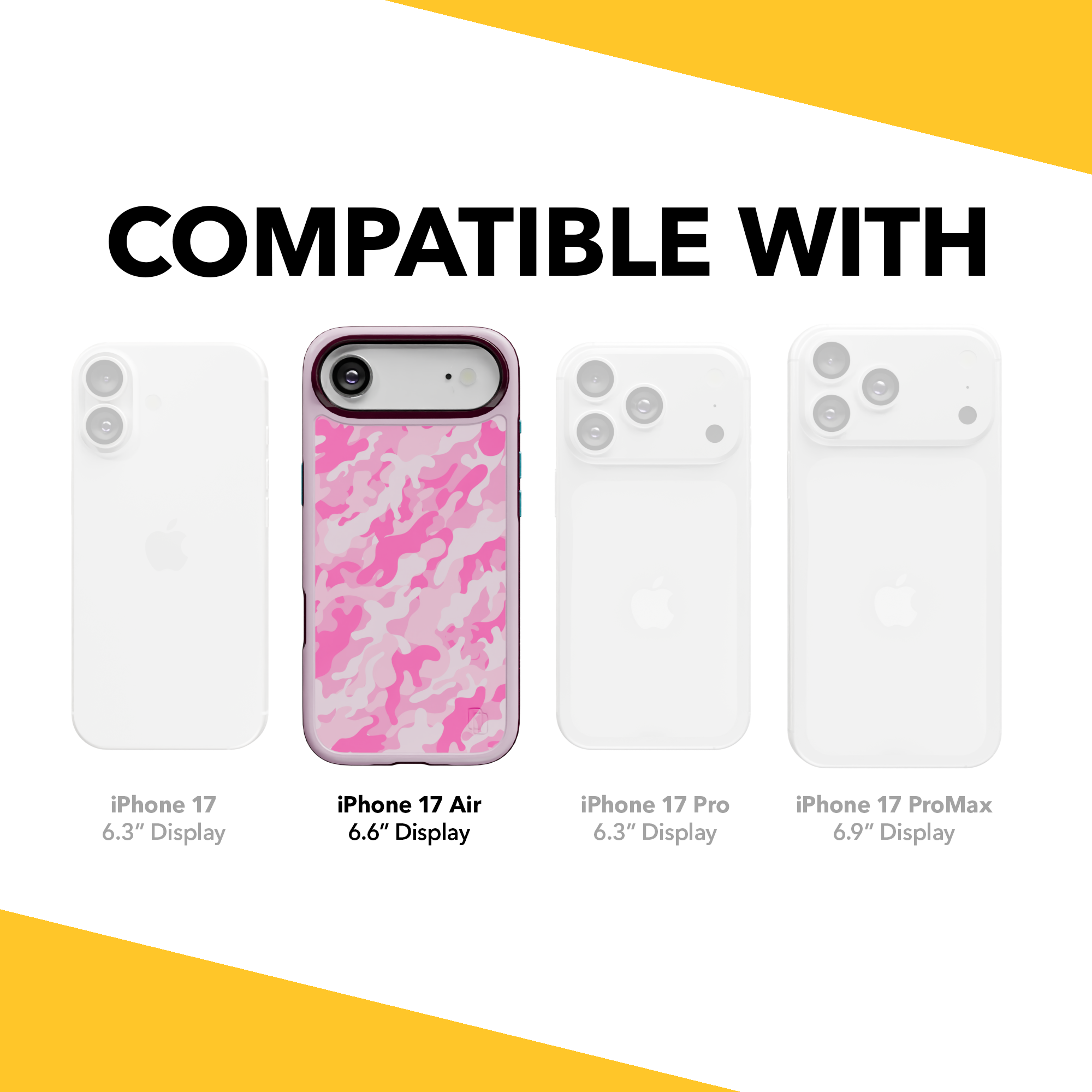 Patriot Collection - Pink Camo for iPhone 17 Series Pink Camo / iPhone Air / Rose