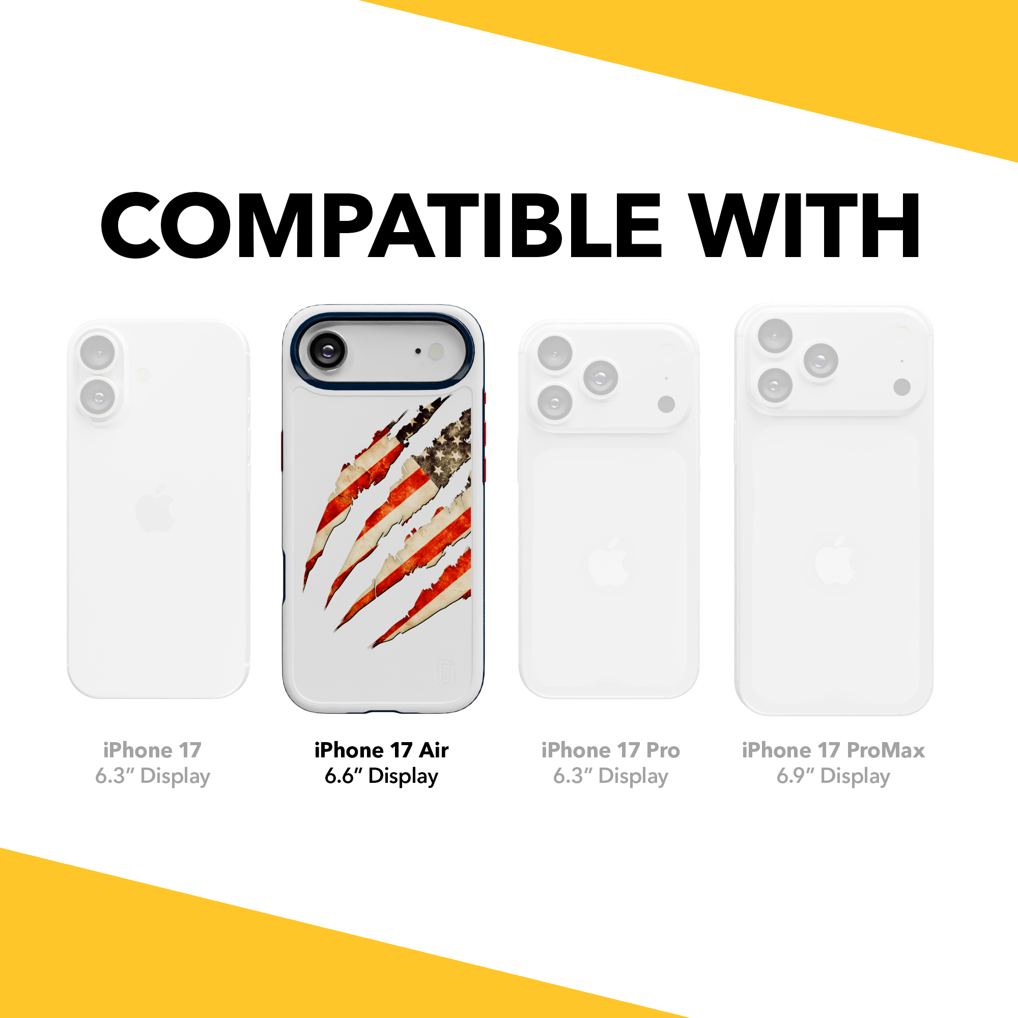 Patriot Collection - Claws of Freedom for iPhone 17 Series Claws of Freedom / iPhone Air / White