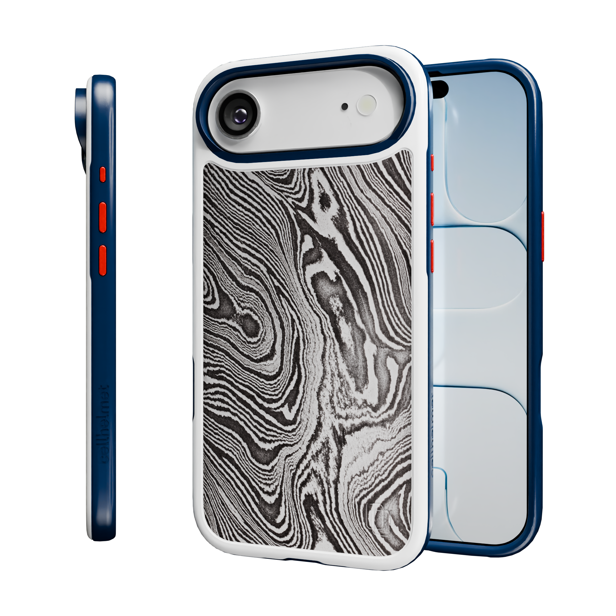 Patriot Collection - Damascus Steel for iPhone 17 Series Damascus Steel / iPhone Air / White