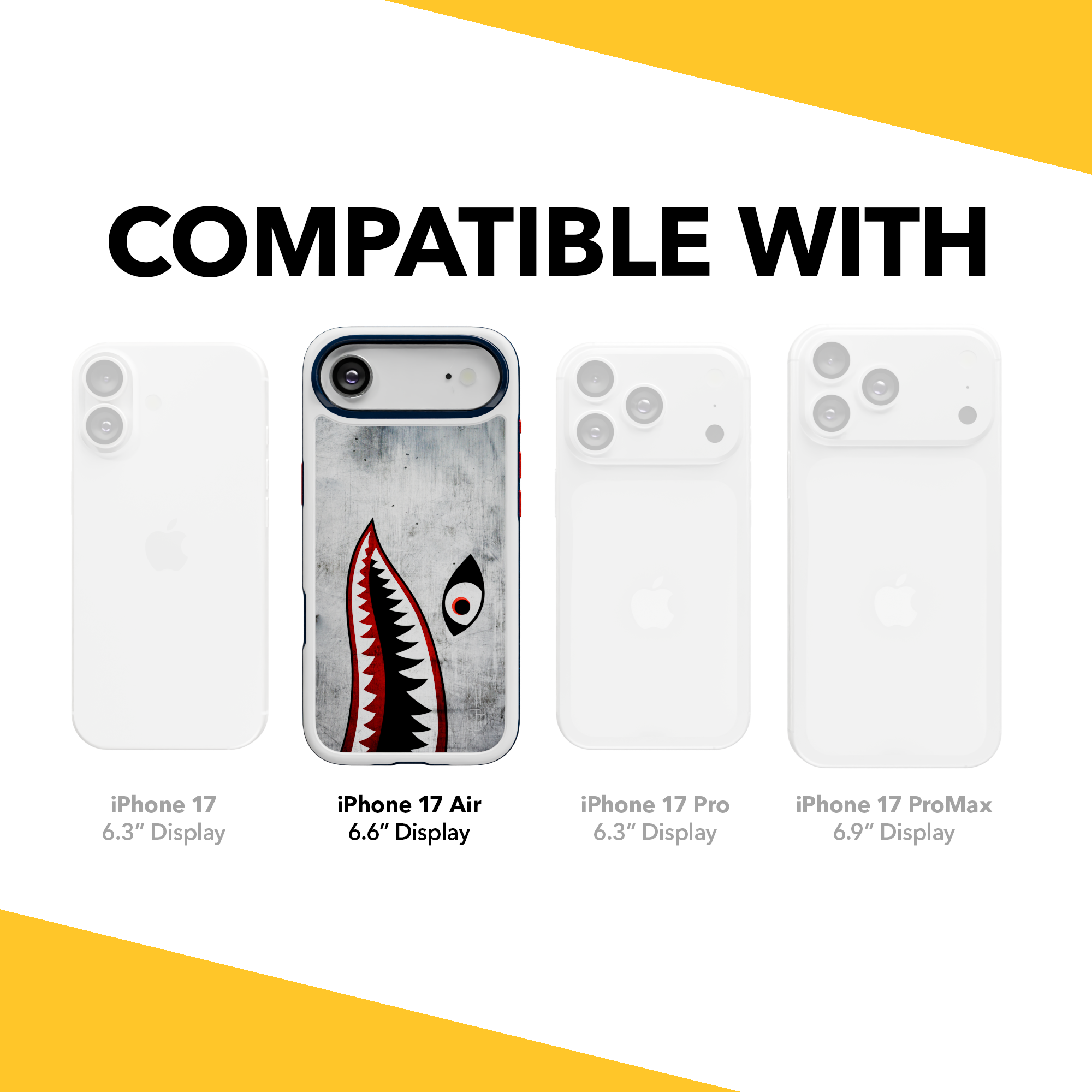 Patriot Collection - Flying Shark for iPhone 17 Series Flying Shark / iPhone Air / White