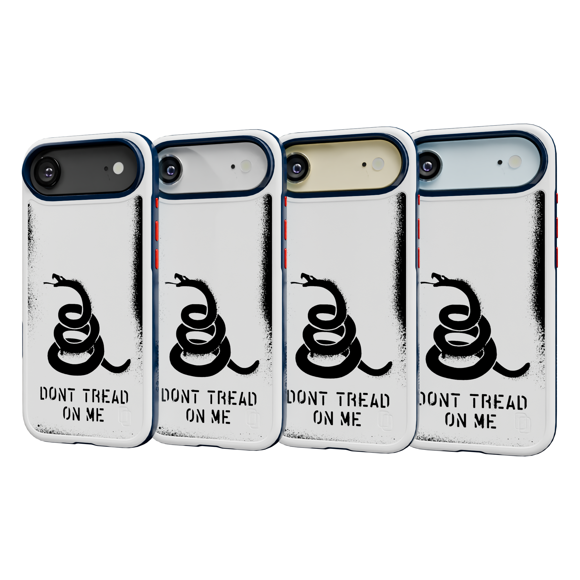 Patriot Collection - Gadsden Stencil for iPhone 17 Series Gadsen Stencil / iPhone Air / White