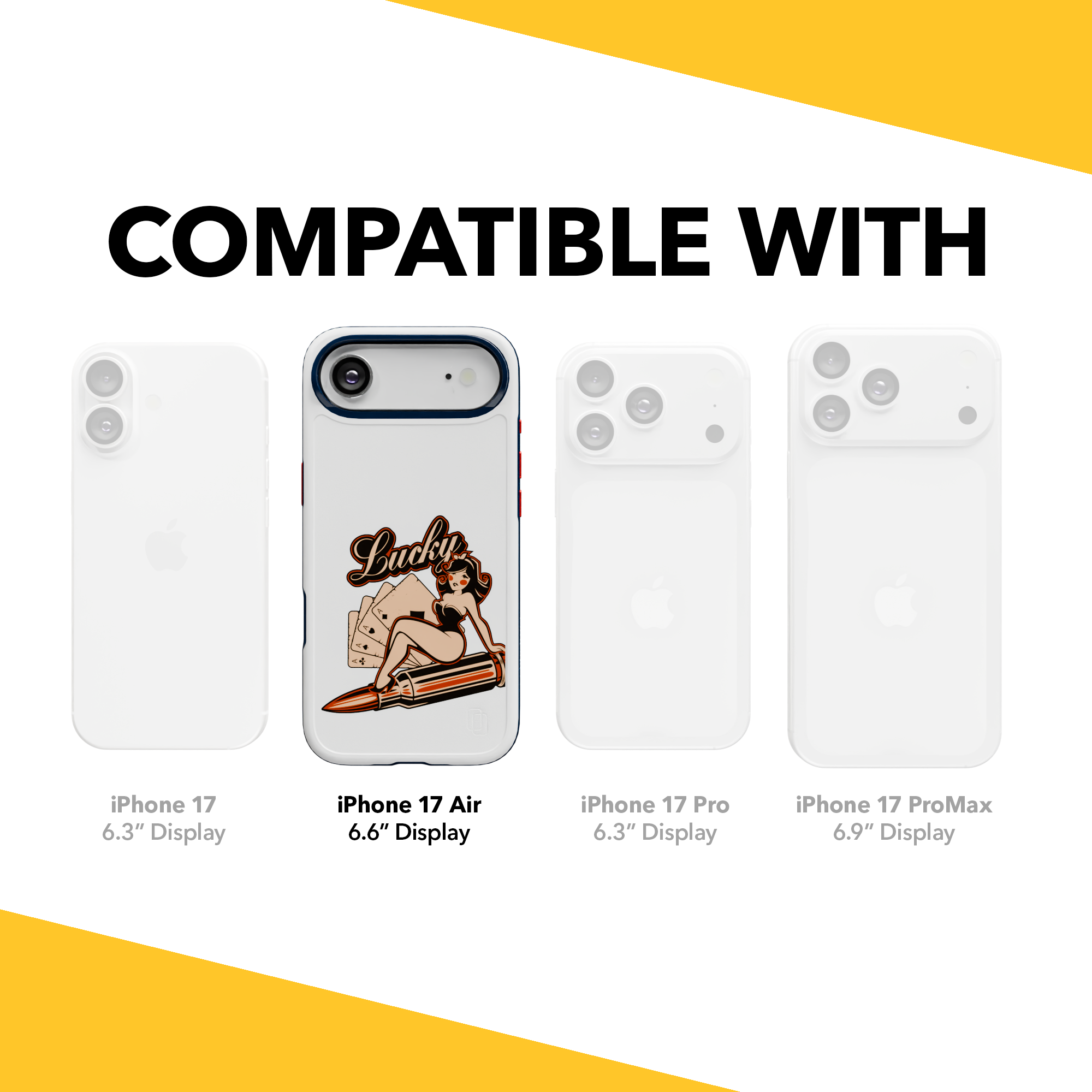 Patriot Collection - Lady Luck for iPhone 17 Series Lady Luck / iPhone Air / White