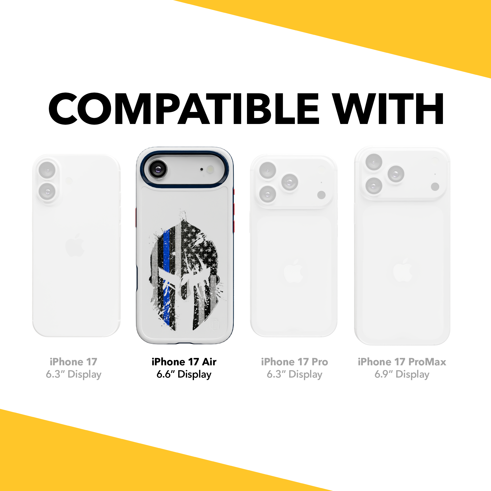 Patriot Collection - Spartan Blue for iPhone 17 Series Spartan Blue / iPhone Air / White